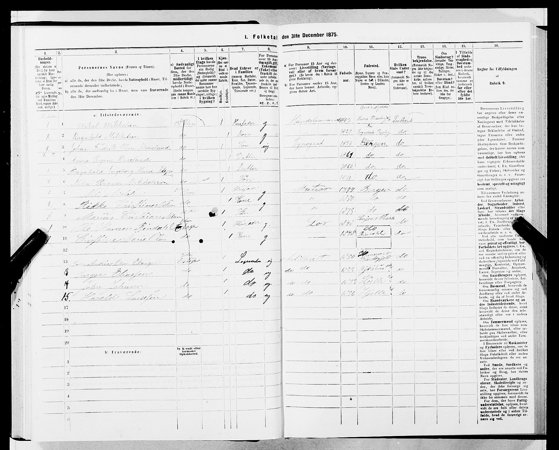 SAB, 1875 census for 1301 Bergen, 1875, p. 2705