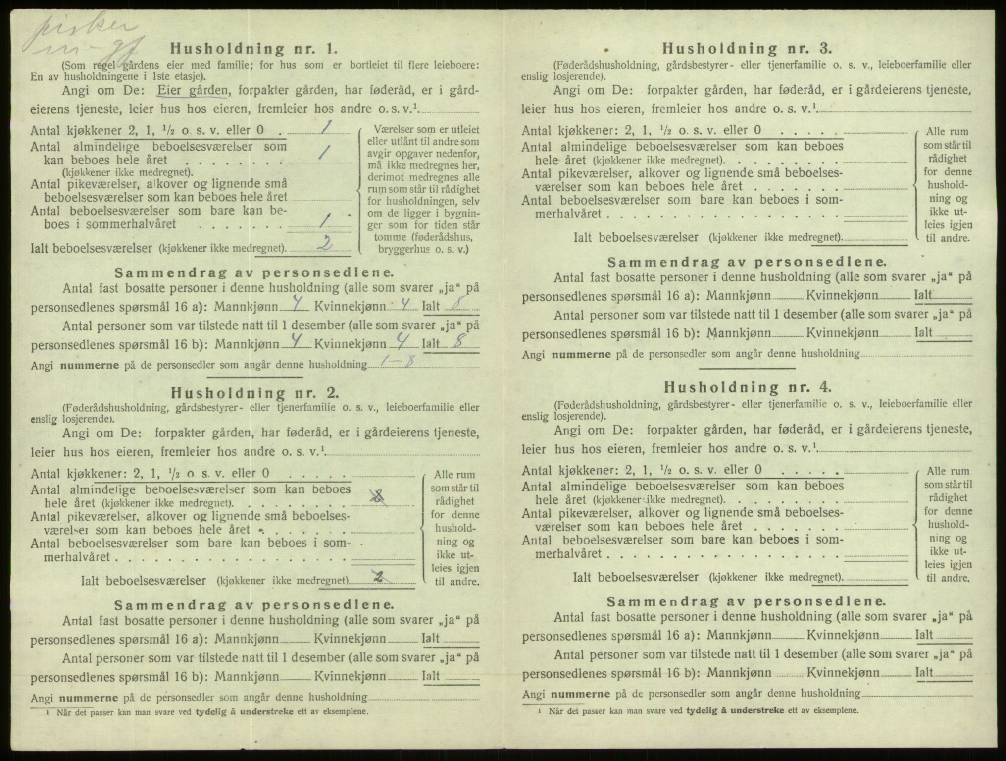 SAB, 1920 census for Davik, 1920, p. 946