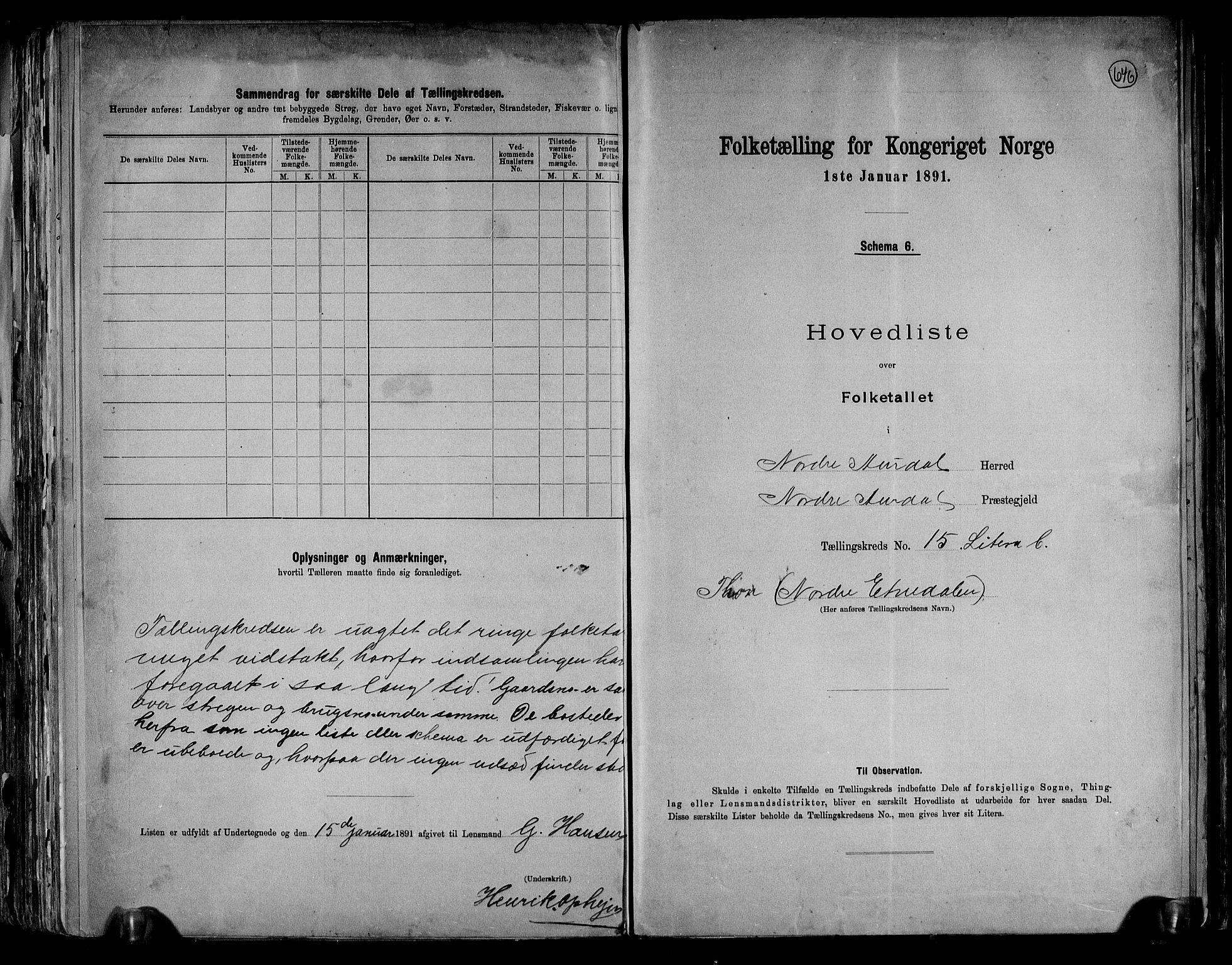 RA, 1891 census for 0542 Nord-Aurdal, 1891, p. 41