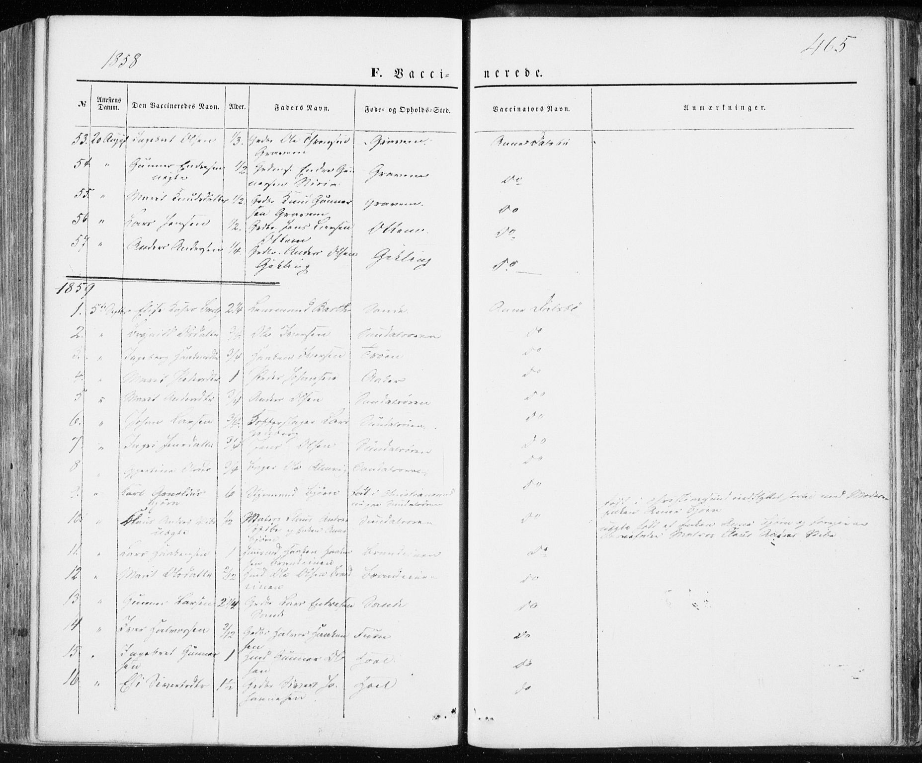 Ministerialprotokoller, klokkerbøker og fødselsregistre - Møre og Romsdal, SAT/A-1454/590/L1013: Parish register (official) no. 590A05, 1847-1877, p. 465