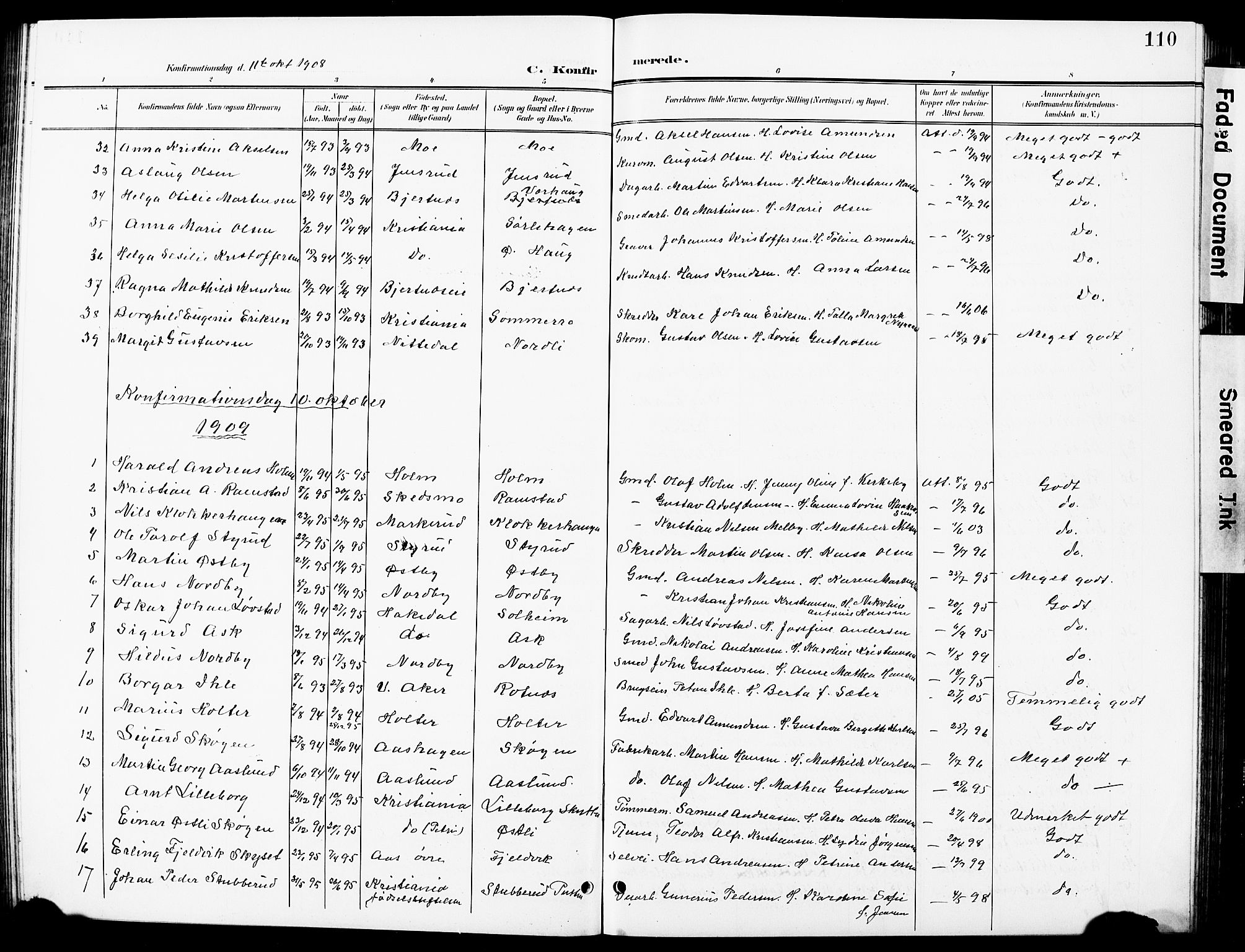 Nittedal prestekontor Kirkebøker, SAO/A-10365a/G/Ga/L0003: Parish register (copy) no. I 3, 1902-1929, p. 110