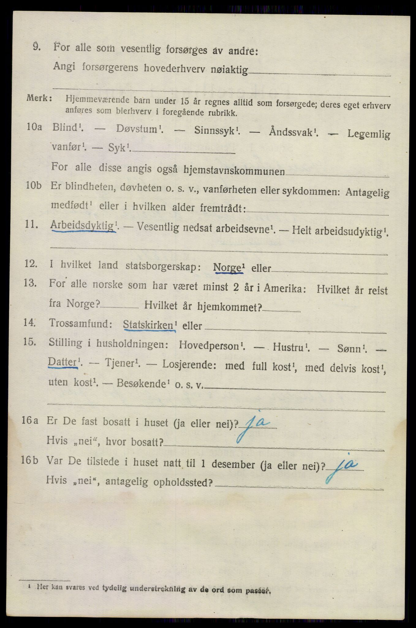 SAKO, 1920 census for Sandeherred, 1920, p. 14697