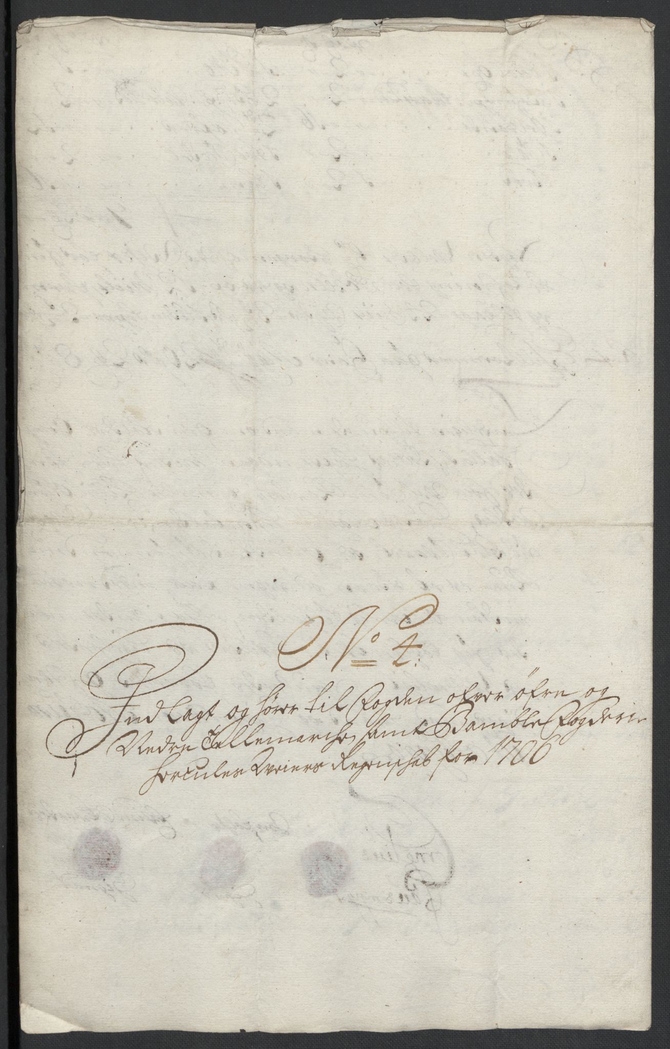 Rentekammeret inntil 1814, Reviderte regnskaper, Fogderegnskap, AV/RA-EA-4092/R36/L2116: Fogderegnskap Øvre og Nedre Telemark og Bamble, 1706-1707, p. 73