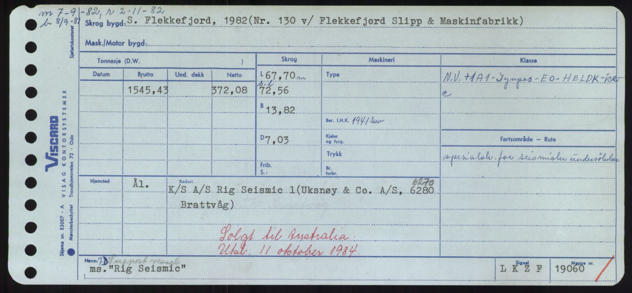 Sjøfartsdirektoratet med forløpere, Skipsmålingen, AV/RA-S-1627/H/Hd/L0030: Fartøy, Q-Riv, p. 497