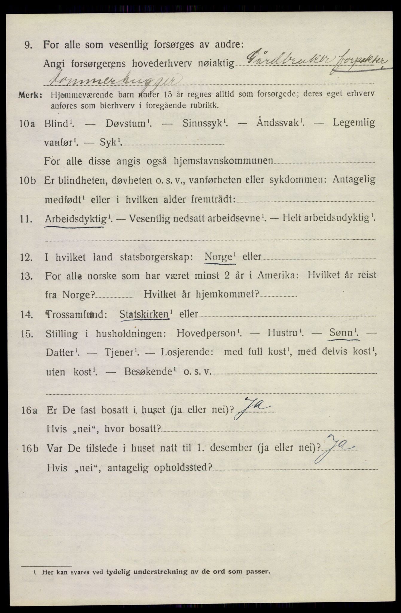 SAKO, 1920 census for Holla, 1920, p. 5448