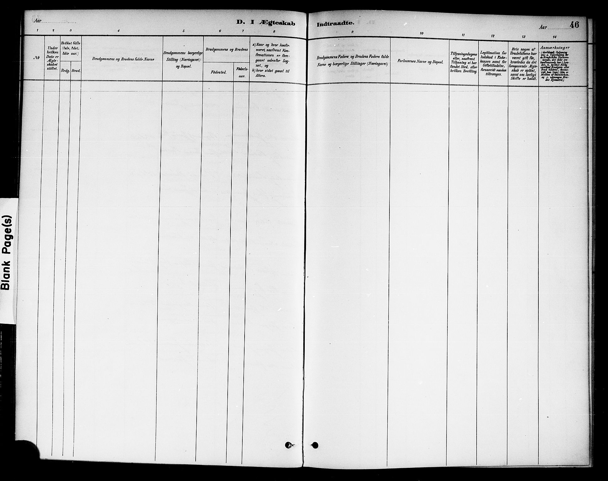 Drangedal kirkebøker, AV/SAKO-A-258/F/Fa/L0011: Parish register (official) no. 11 /1, 1885-1894, p. 46