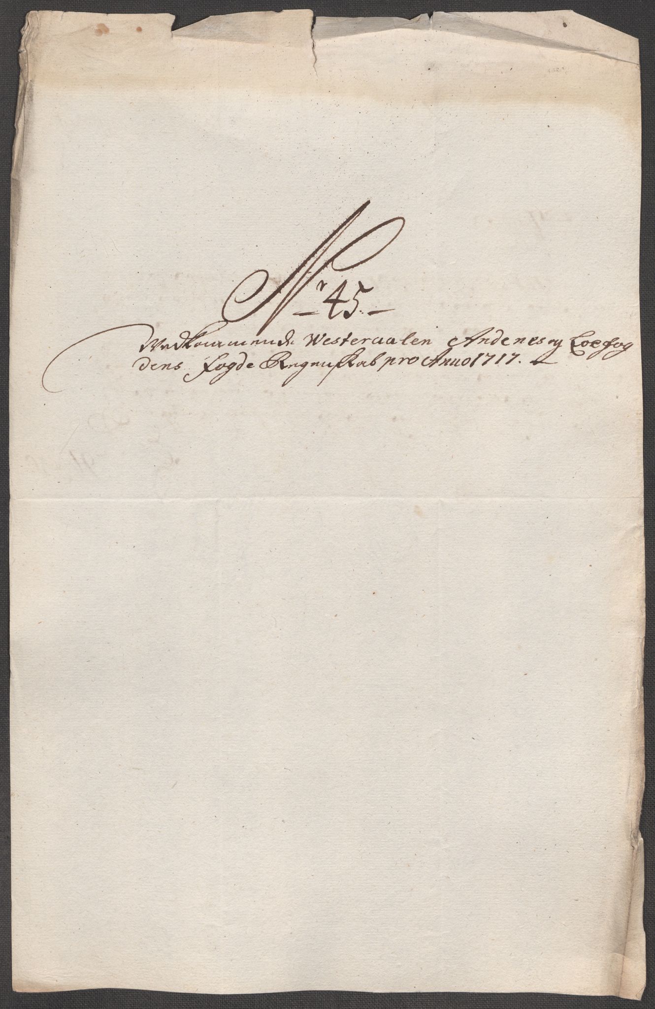 Rentekammeret inntil 1814, Reviderte regnskaper, Fogderegnskap, AV/RA-EA-4092/R67/L4683: Fogderegnskap Vesterålen, Andenes og Lofoten, 1717, p. 252