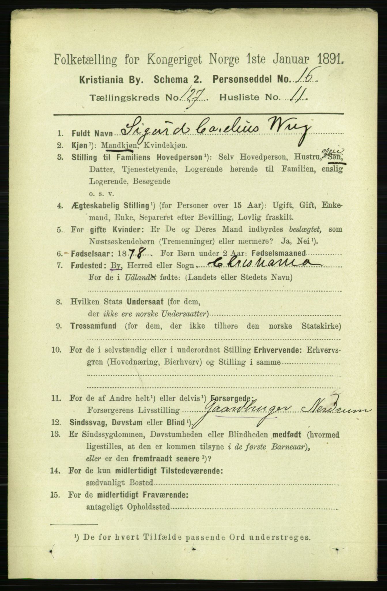 RA, 1891 census for 0301 Kristiania, 1891, p. 68239