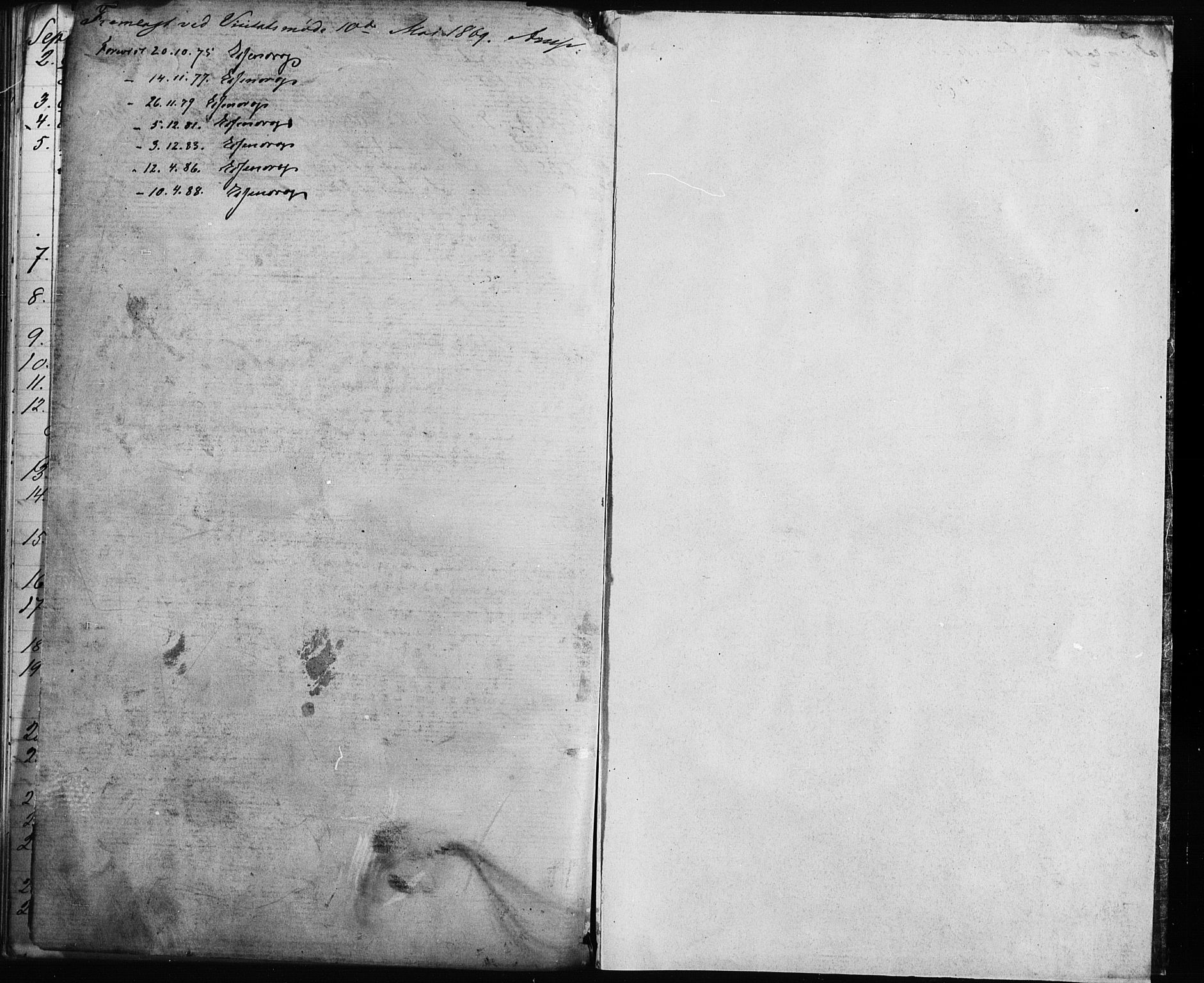 Krohgstøtten sykehusprest Kirkebøker, SAO/A-10854/I/Ia/L0001: Diary records no. 1, 1865-1886