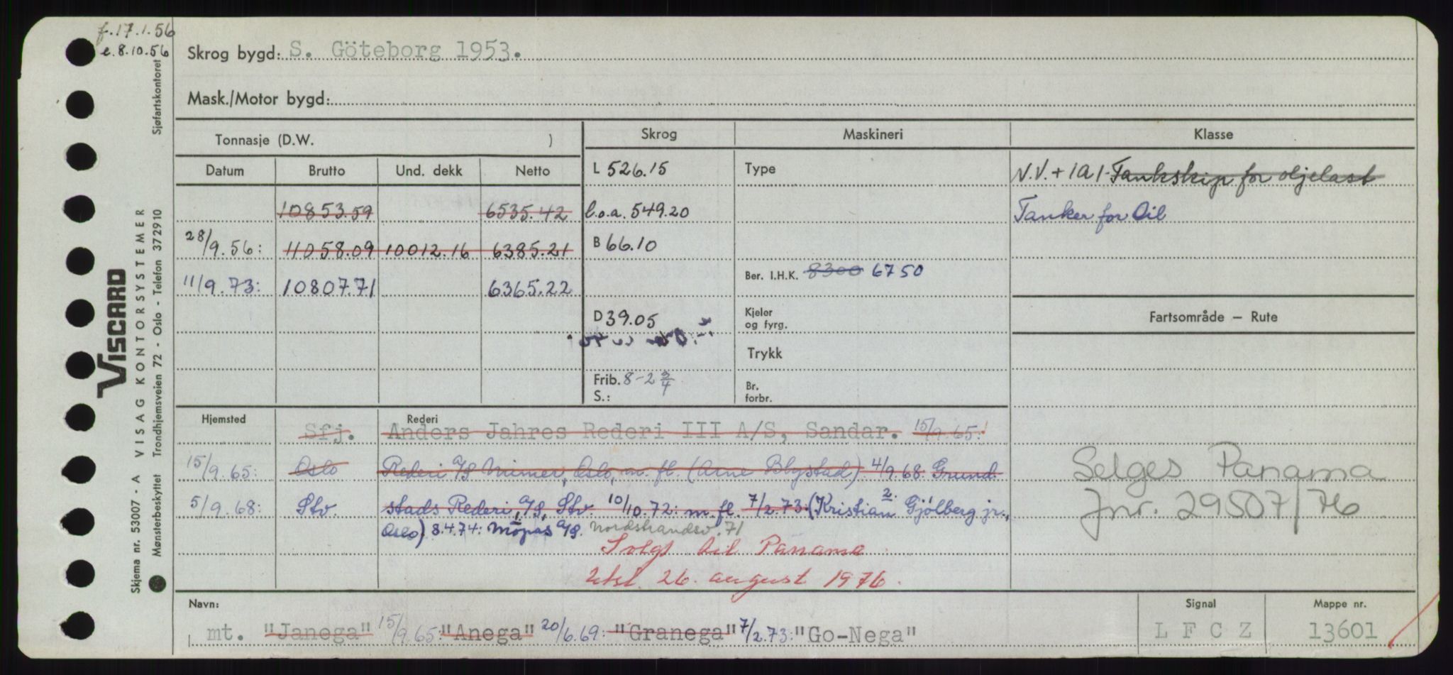 Sjøfartsdirektoratet med forløpere, Skipsmålingen, AV/RA-S-1627/H/Hd/L0013: Fartøy, Gne-Gås, p. 5