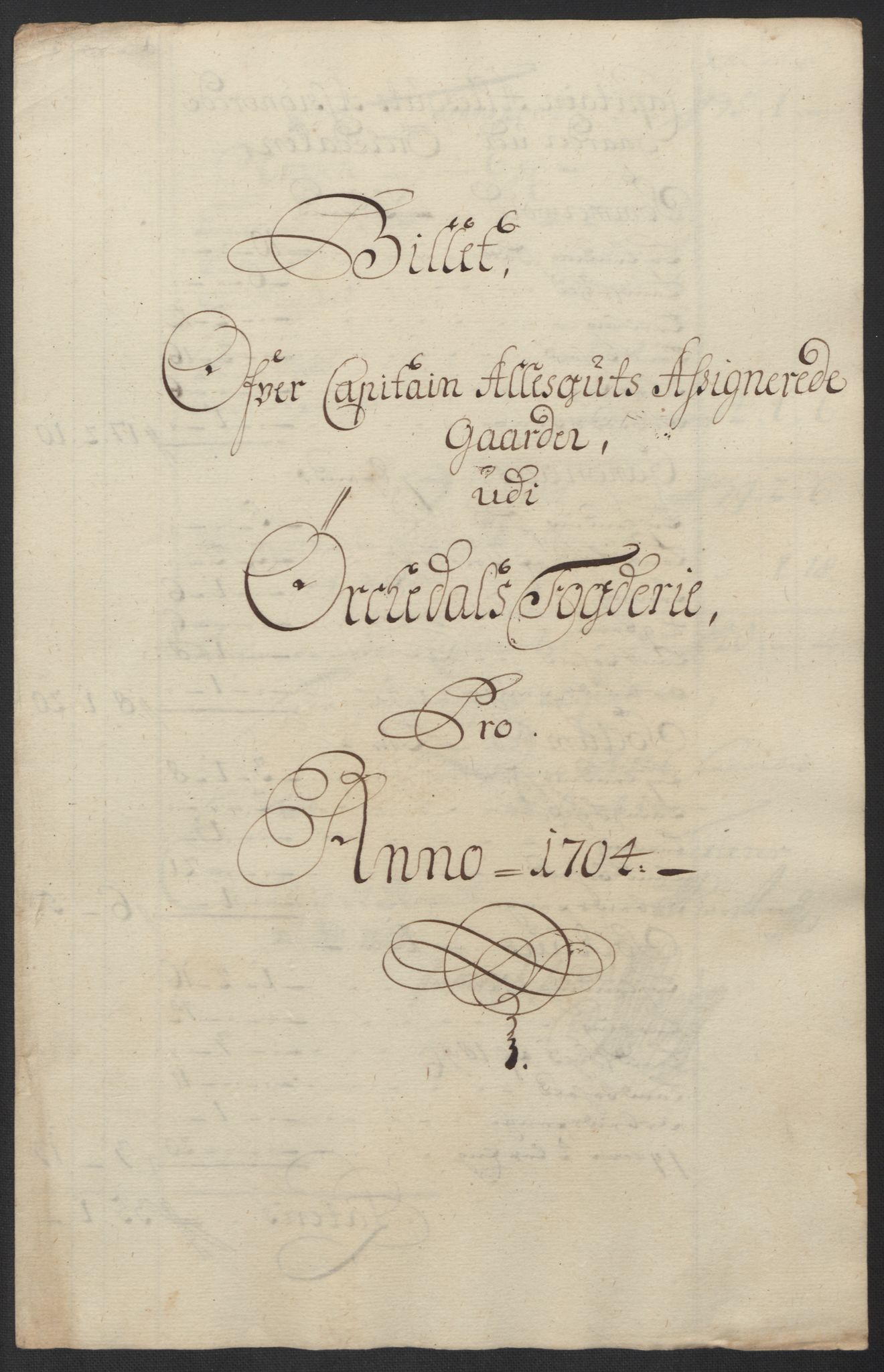 Rentekammeret inntil 1814, Reviderte regnskaper, Fogderegnskap, RA/EA-4092/R60/L3954: Fogderegnskap Orkdal og Gauldal, 1704, p. 214