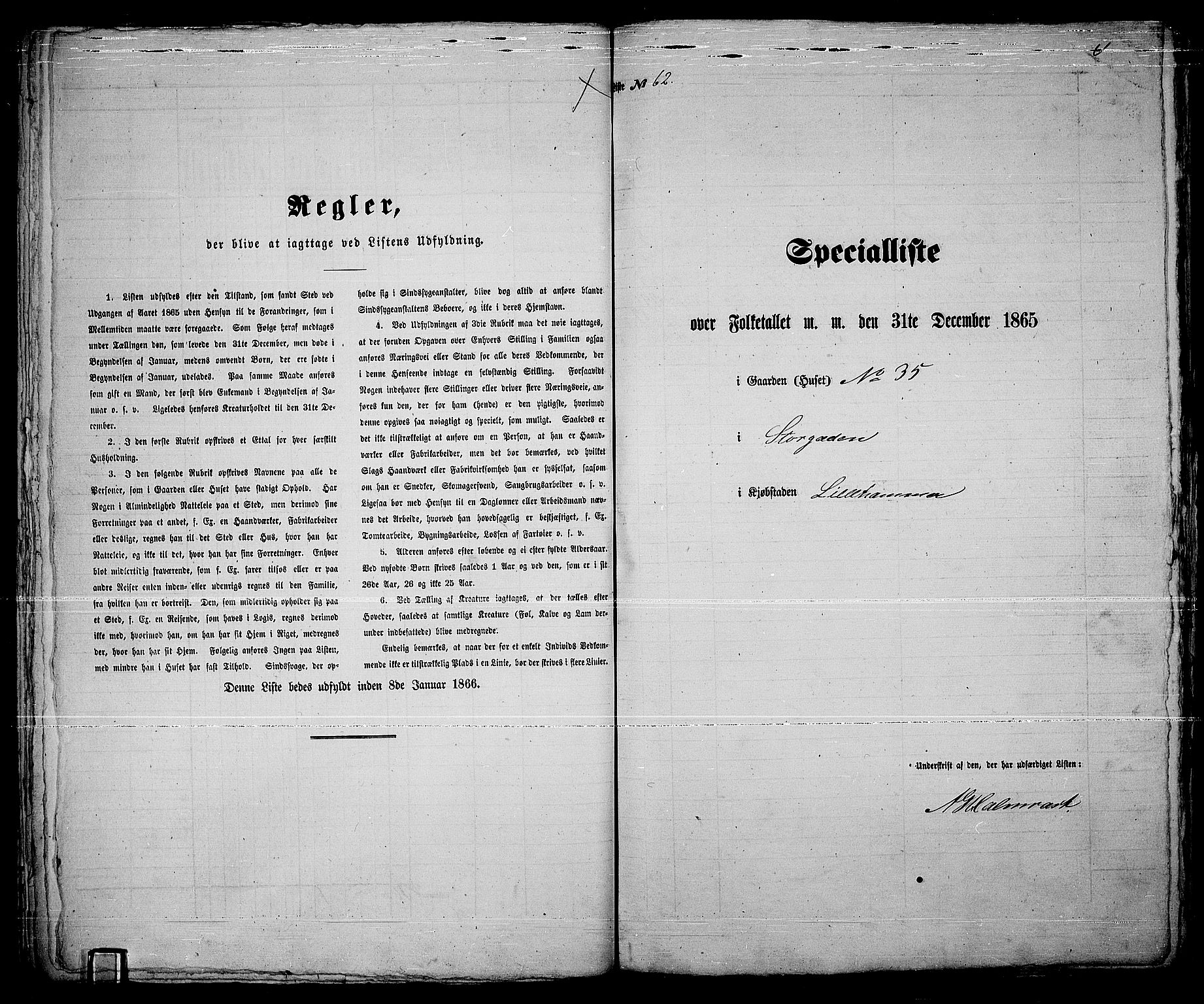 RA, 1865 census for Fåberg/Lillehammer, 1865, p. 130