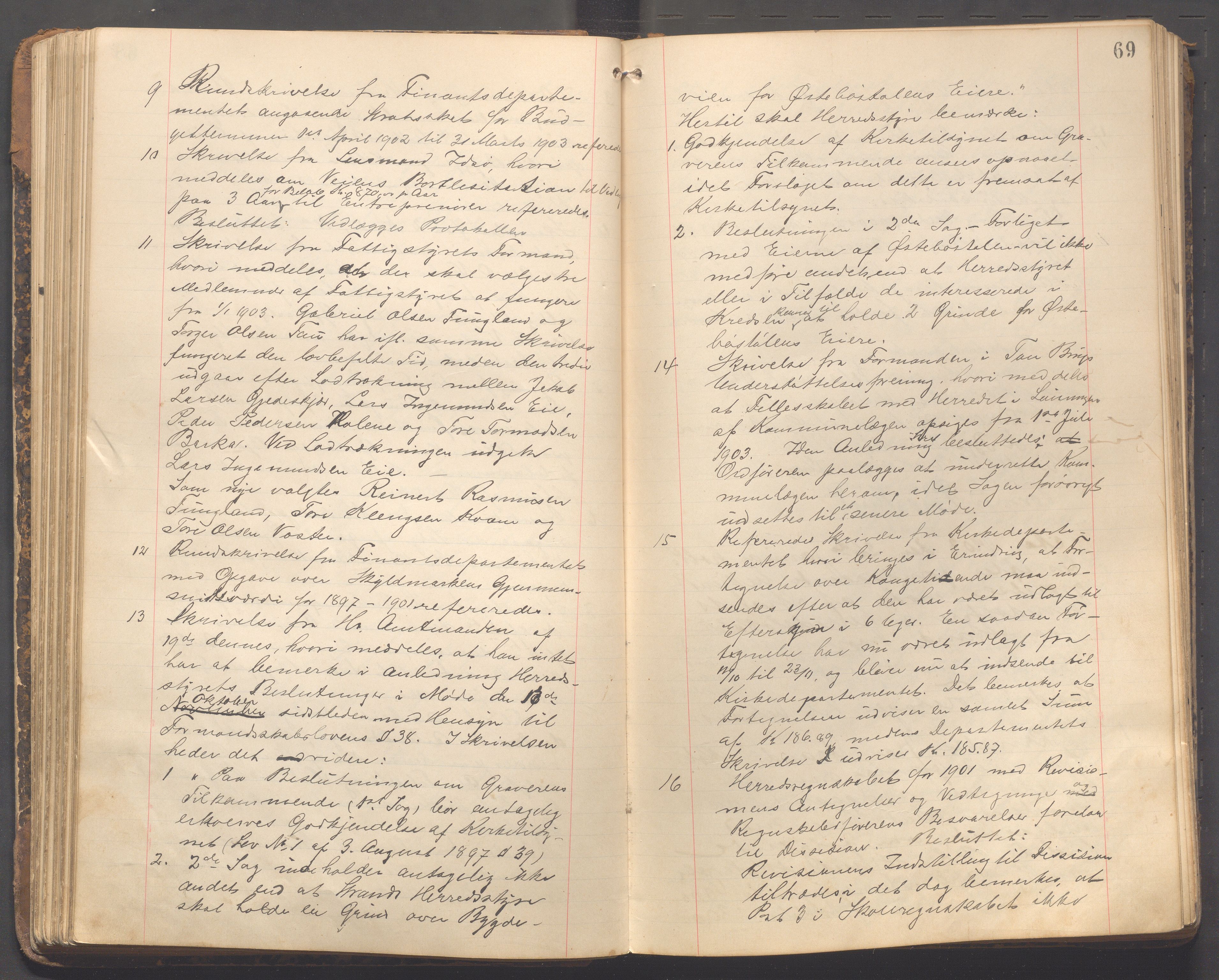 Strand kommune - Formannskapet/Rådmannskontoret, IKAR/A-104/A/Aa/Aaa/L0003: Møtebok, 1900-1912, p. 69