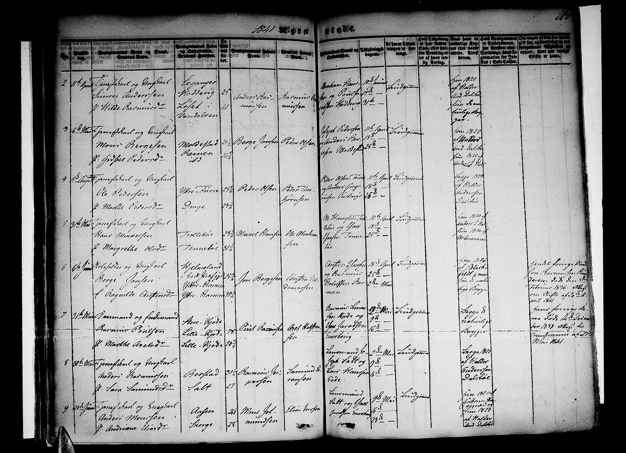 Selje sokneprestembete, AV/SAB-A-99938/H/Ha/Haa/Haaa: Parish register (official) no. A 9, 1829-1844, p. 200