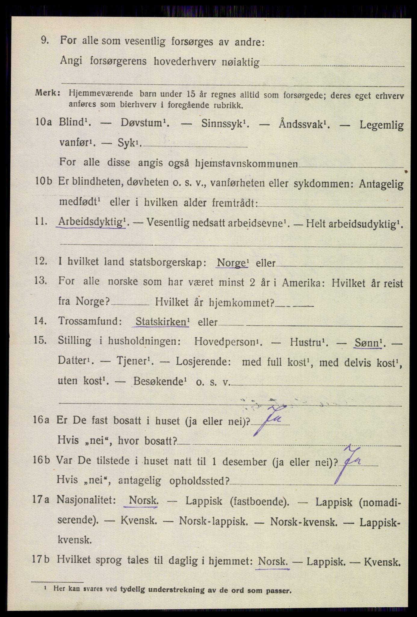 SAT, 1920 census for Gildeskål, 1920, p. 2685