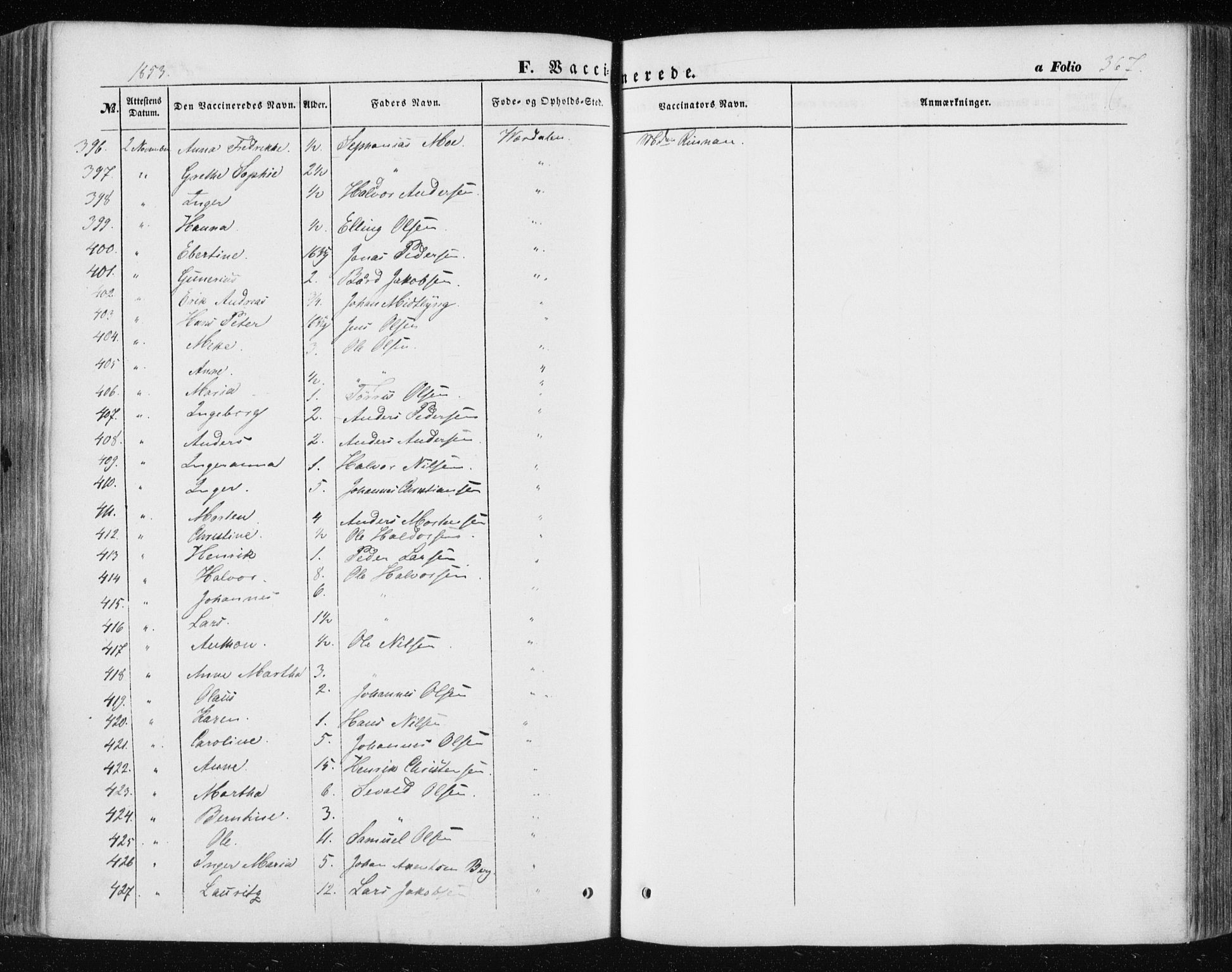 Ministerialprotokoller, klokkerbøker og fødselsregistre - Nord-Trøndelag, AV/SAT-A-1458/723/L0240: Parish register (official) no. 723A09, 1852-1860, p. 367