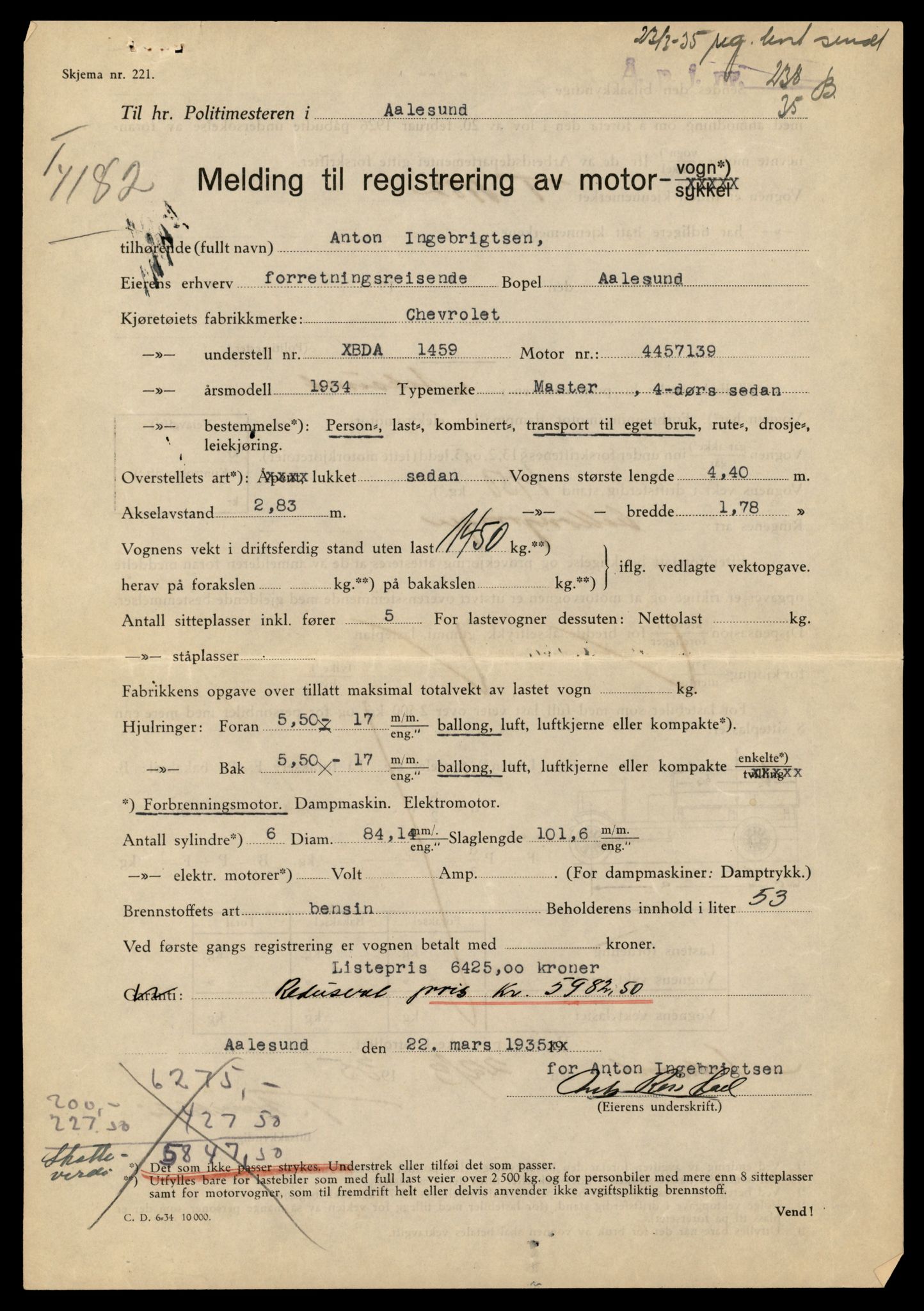 Møre og Romsdal vegkontor - Ålesund trafikkstasjon, AV/SAT-A-4099/F/Fe/L0042: Registreringskort for kjøretøy T 13906 - T 14079, 1927-1998, p. 1971