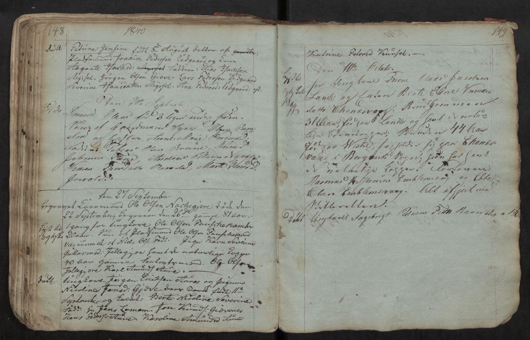 Ministerialprotokoller, klokkerbøker og fødselsregistre - Møre og Romsdal, AV/SAT-A-1454/522/L0331: Parish register (copy) no. 522C10, 1831-1841, p. 248-249