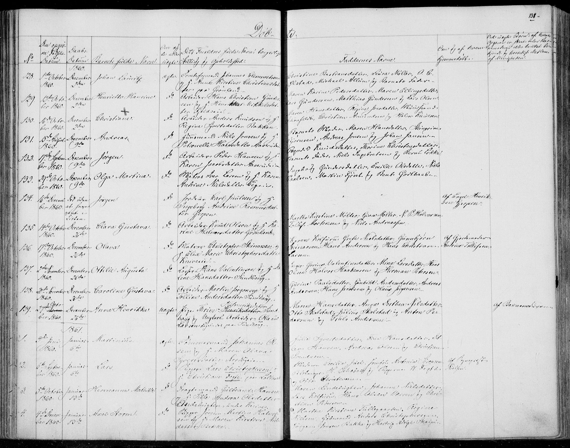 Skoger kirkebøker, AV/SAKO-A-59/F/Fa/L0003: Parish register (official) no. I 3, 1842-1861, p. 138