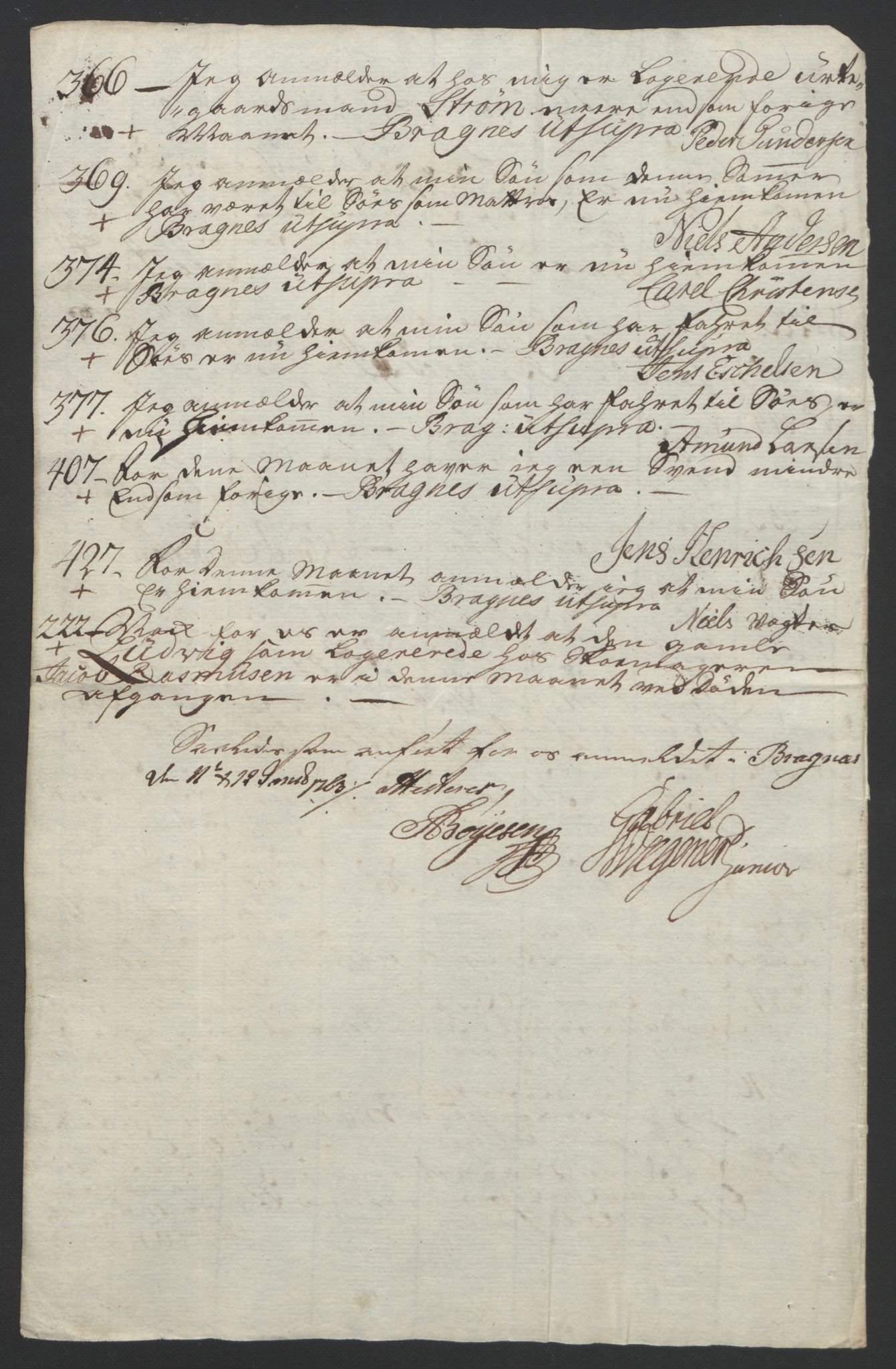 Rentekammeret inntil 1814, Reviderte regnskaper, Byregnskaper, AV/RA-EA-4066/R/Rf/L0119/0001: [F2] Kontribusjonsregnskap / Ekstraskatt, 1762-1767, p. 61