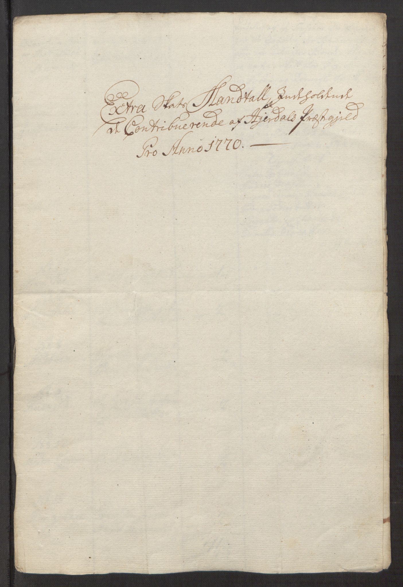 Rentekammeret inntil 1814, Reviderte regnskaper, Fogderegnskap, AV/RA-EA-4092/R38/L2293: Ekstraskatten Øvre Telemark, 1762-1770, p. 434