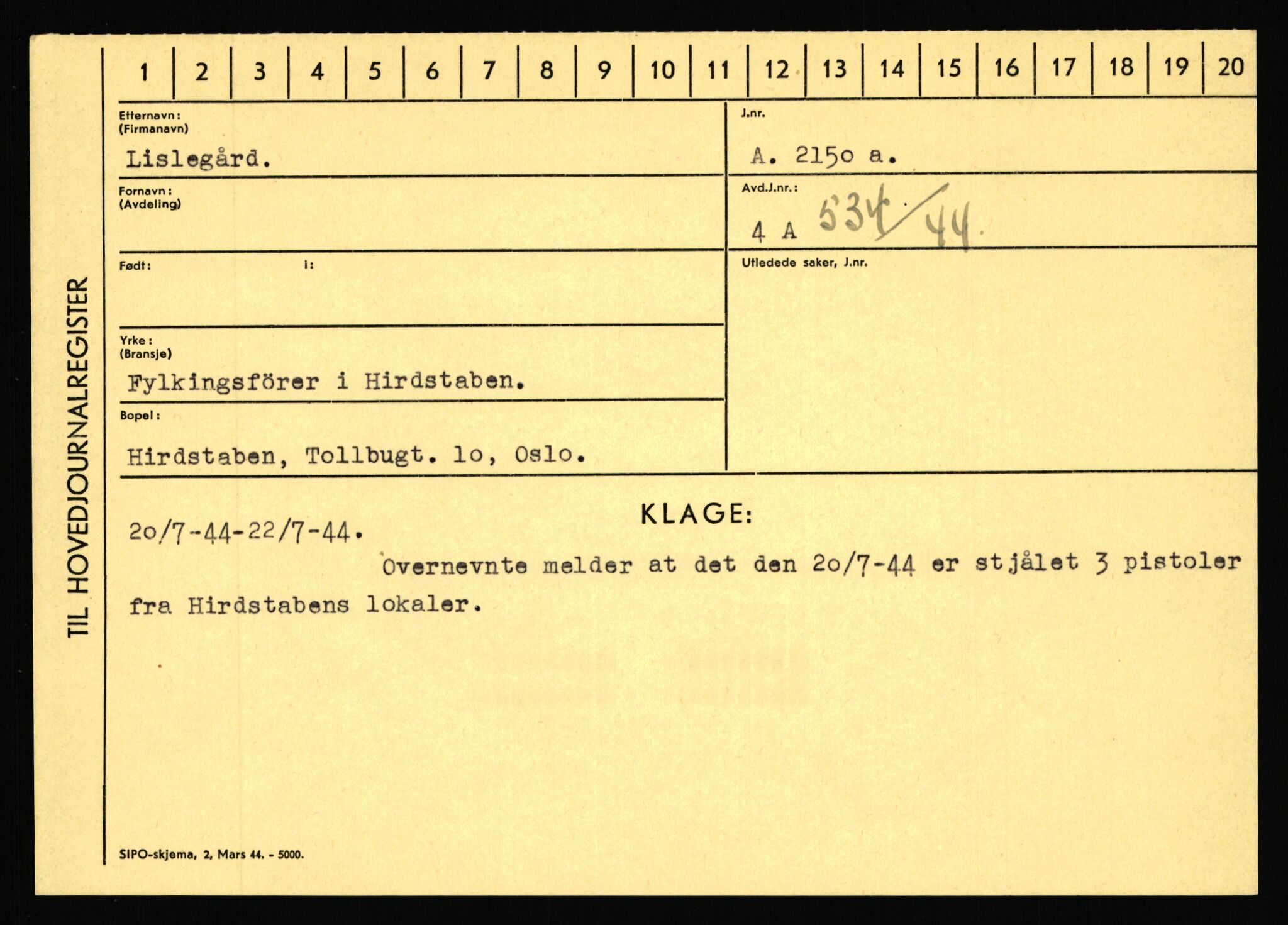 Statspolitiet - Hovedkontoret / Osloavdelingen, AV/RA-S-1329/C/Ca/L0010: Lind - Moksnes, 1943-1945, p. 420