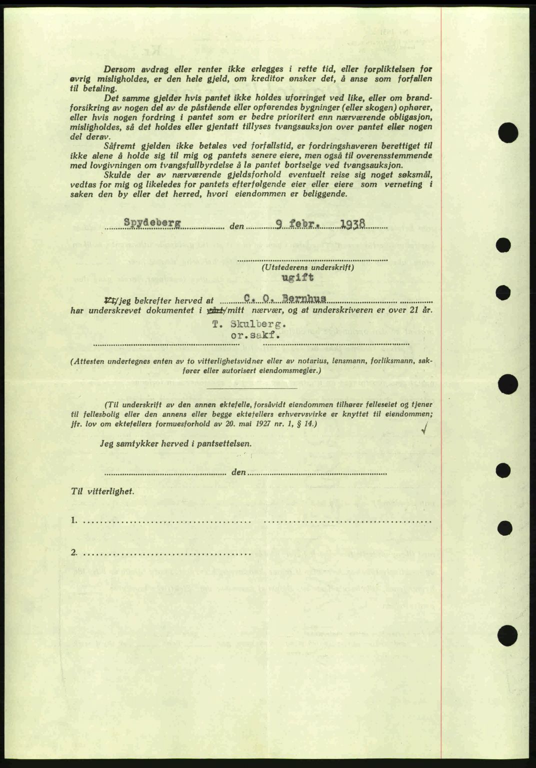 Moss sorenskriveri, AV/SAO-A-10168: Mortgage book no. B5, 1938-1938, Diary no: : 320/1938