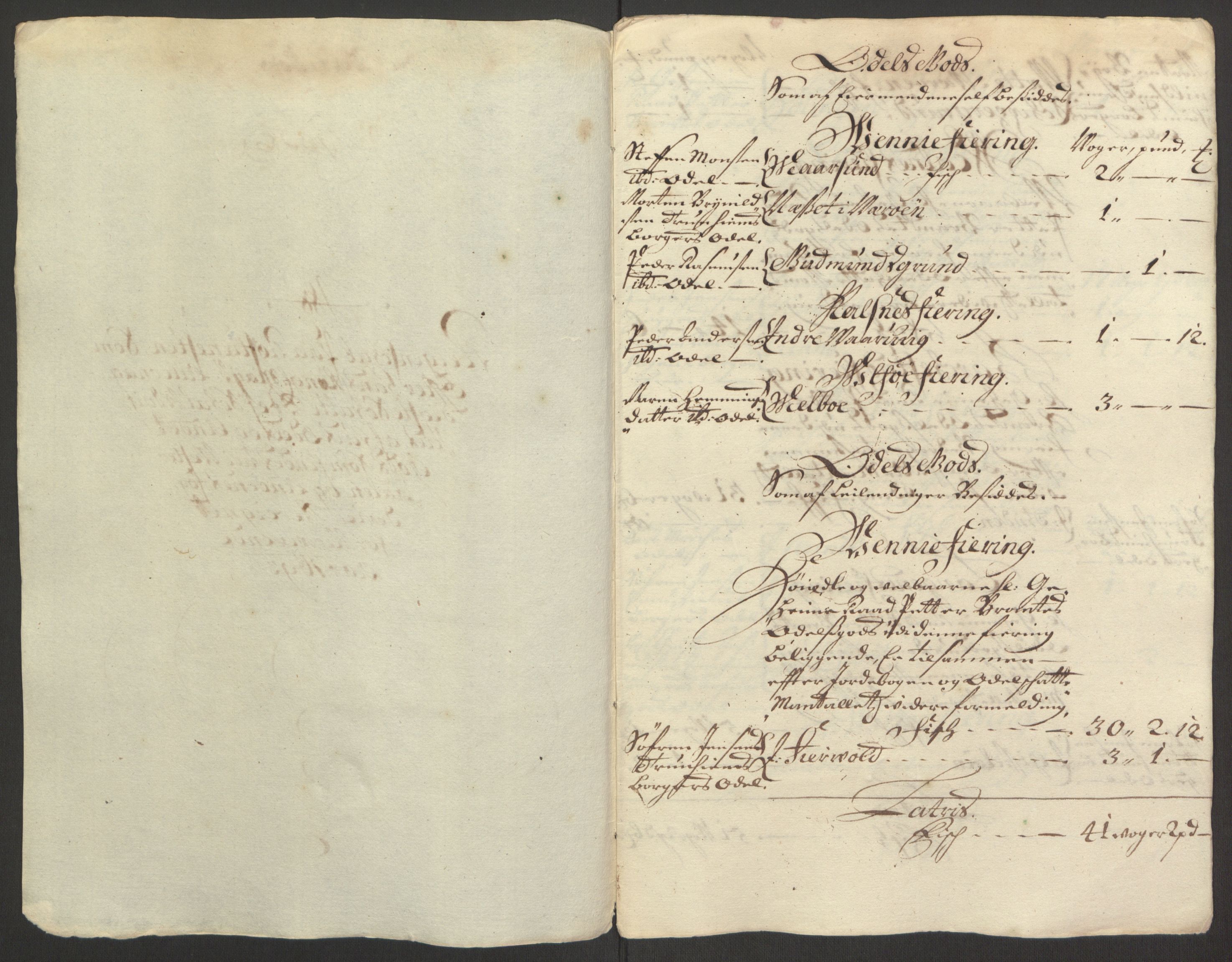 Rentekammeret inntil 1814, Reviderte regnskaper, Fogderegnskap, RA/EA-4092/R67/L4676: Fogderegnskap Vesterålen, Andenes og Lofoten, 1691-1693, p. 275