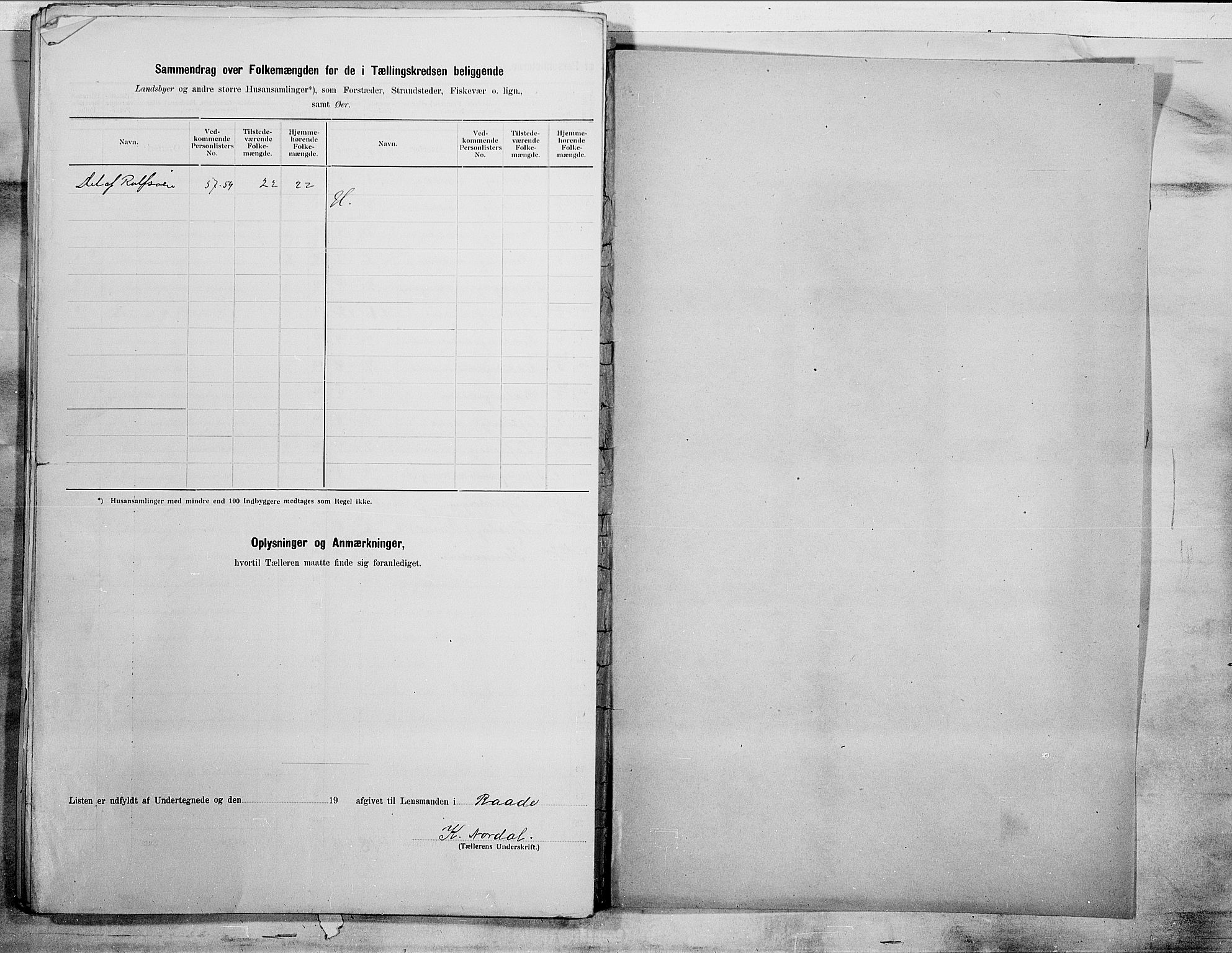 SAO, 1900 census for Råde, 1900, p. 18