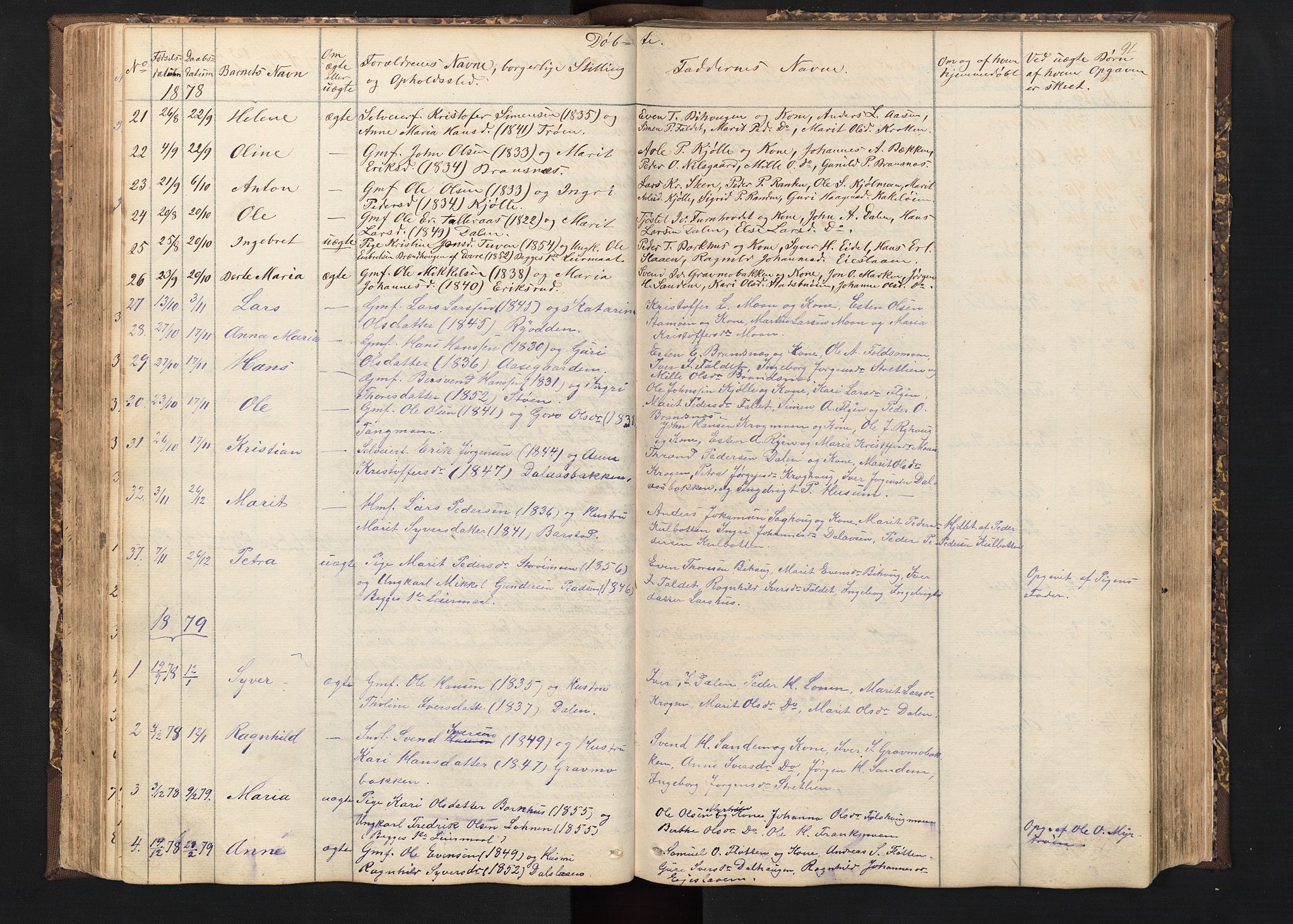 Alvdal prestekontor, SAH/PREST-060/H/Ha/Hab/L0001: Parish register (copy) no. 1, 1857-1893, p. 91