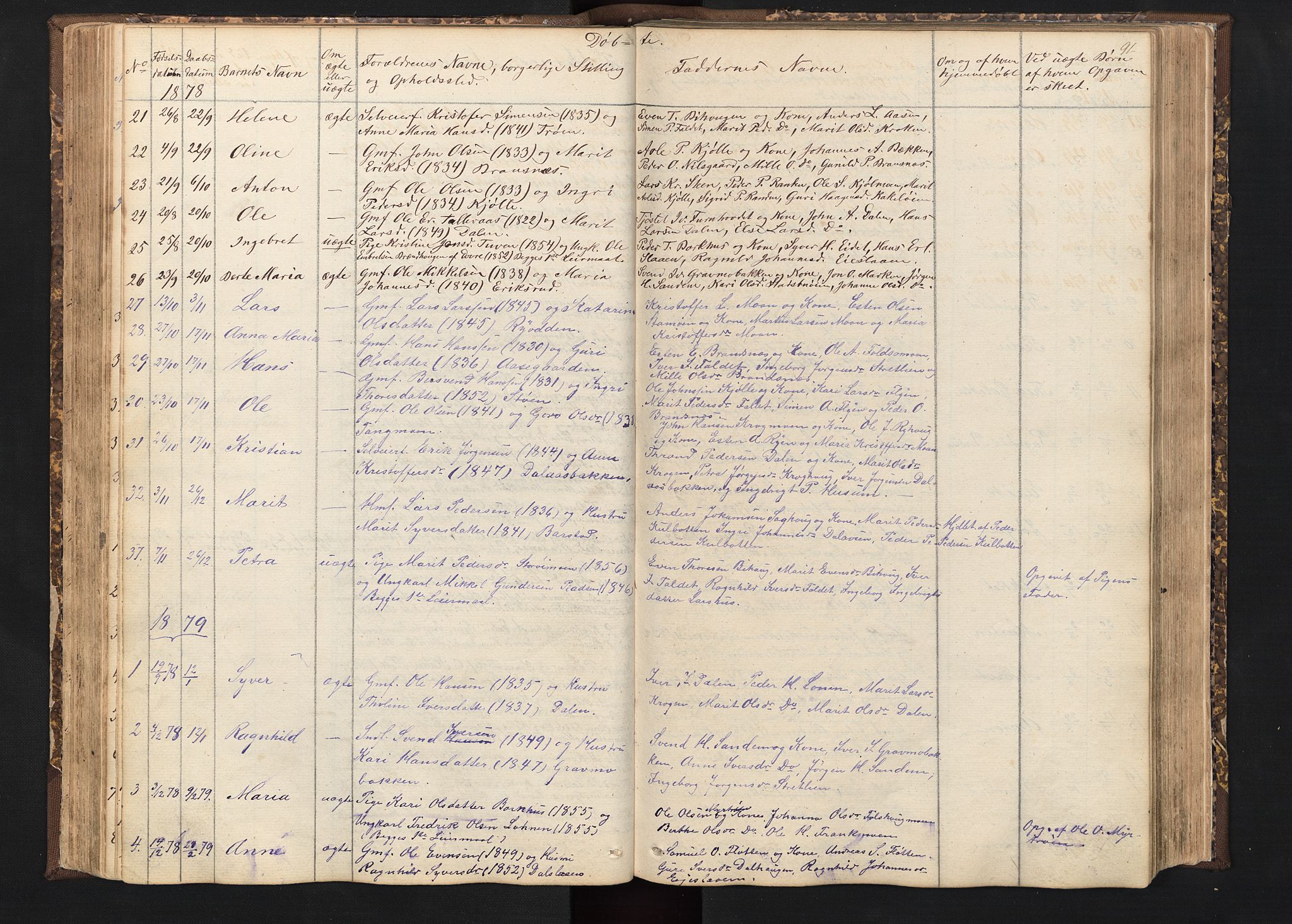 Alvdal prestekontor, AV/SAH-PREST-060/H/Ha/Hab/L0001: Parish register (copy) no. 1, 1857-1893, p. 91