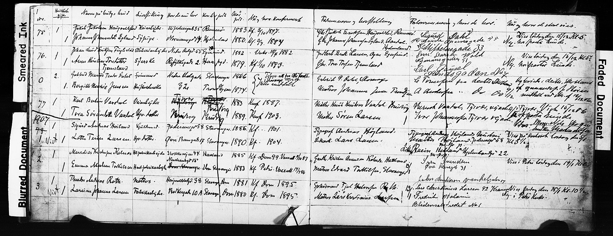 St. Johannes sokneprestkontor, AV/SAST-A-101814/001/70/705BA/L0002: Banns register no. 2, 1899-1909