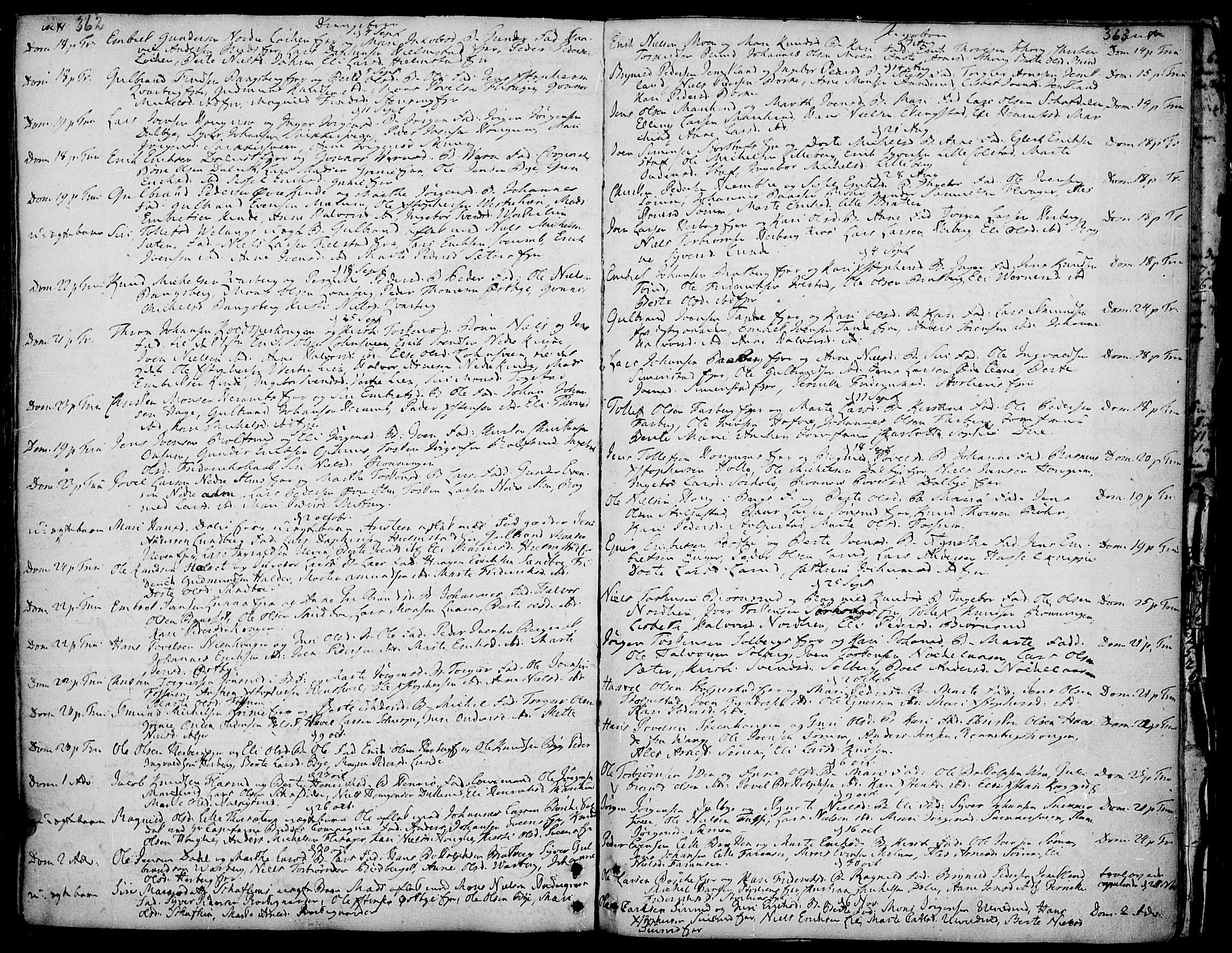 Ringsaker prestekontor, AV/SAH-PREST-014/K/Ka/L0002: Parish register (official) no. 2, 1747-1774, p. 362-363