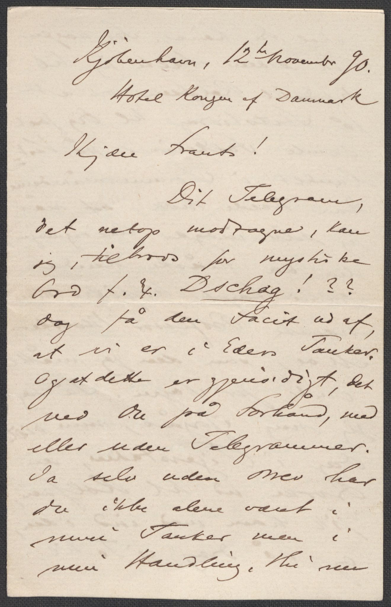 Beyer, Frants, AV/RA-PA-0132/F/L0001: Brev fra Edvard Grieg til Frantz Beyer og "En del optegnelser som kan tjene til kommentar til brevene" av Marie Beyer, 1872-1907, p. 338