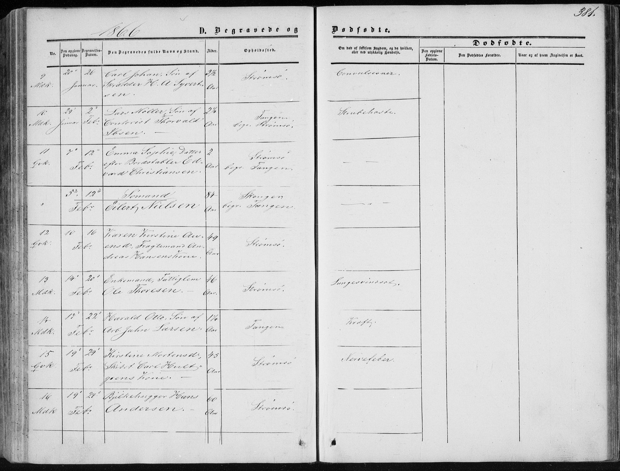 Strømsø kirkebøker, SAKO/A-246/F/Fa/L0015: Parish register (official) no. I 15, 1859-1868, p. 381