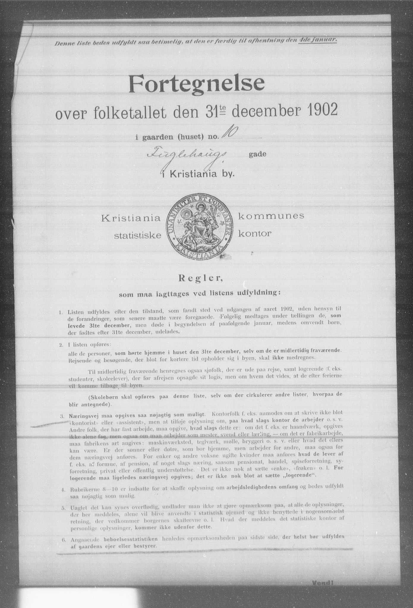 OBA, Municipal Census 1902 for Kristiania, 1902, p. 5479