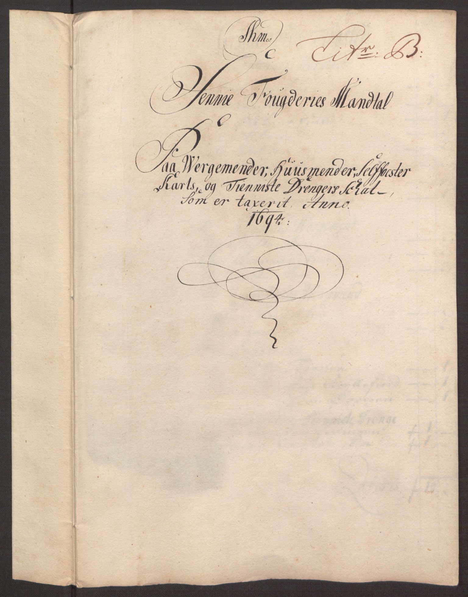 Rentekammeret inntil 1814, Reviderte regnskaper, Fogderegnskap, AV/RA-EA-4092/R68/L4753: Fogderegnskap Senja og Troms, 1694-1696, p. 37