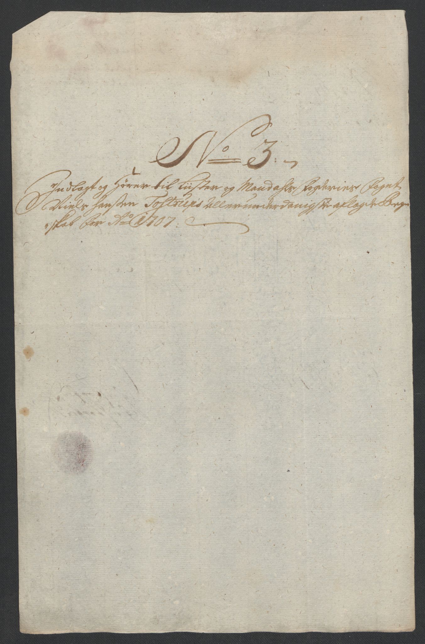 Rentekammeret inntil 1814, Reviderte regnskaper, Fogderegnskap, AV/RA-EA-4092/R43/L2551: Fogderegnskap Lista og Mandal, 1705-1709, p. 433