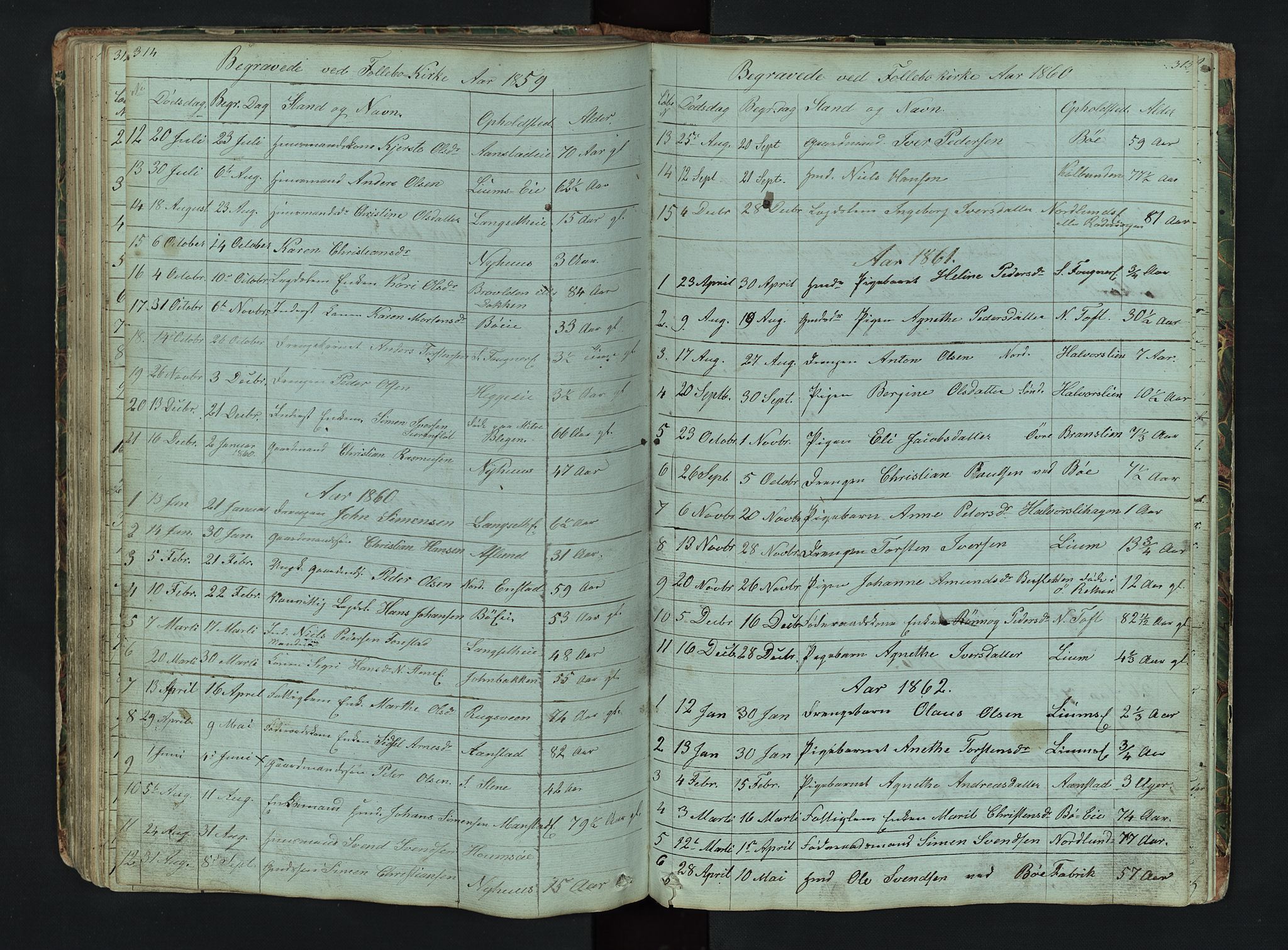 Gausdal prestekontor, SAH/PREST-090/H/Ha/Hab/L0006: Parish register (copy) no. 6, 1846-1893, p. 314-315