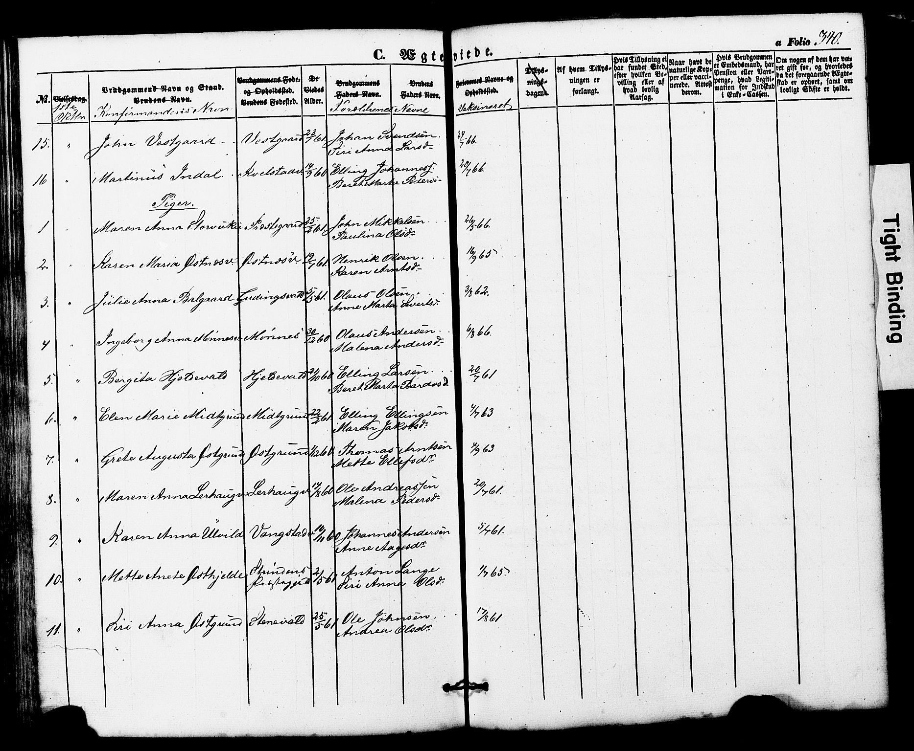 Ministerialprotokoller, klokkerbøker og fødselsregistre - Nord-Trøndelag, SAT/A-1458/724/L0268: Parish register (copy) no. 724C04, 1846-1878, p. 340
