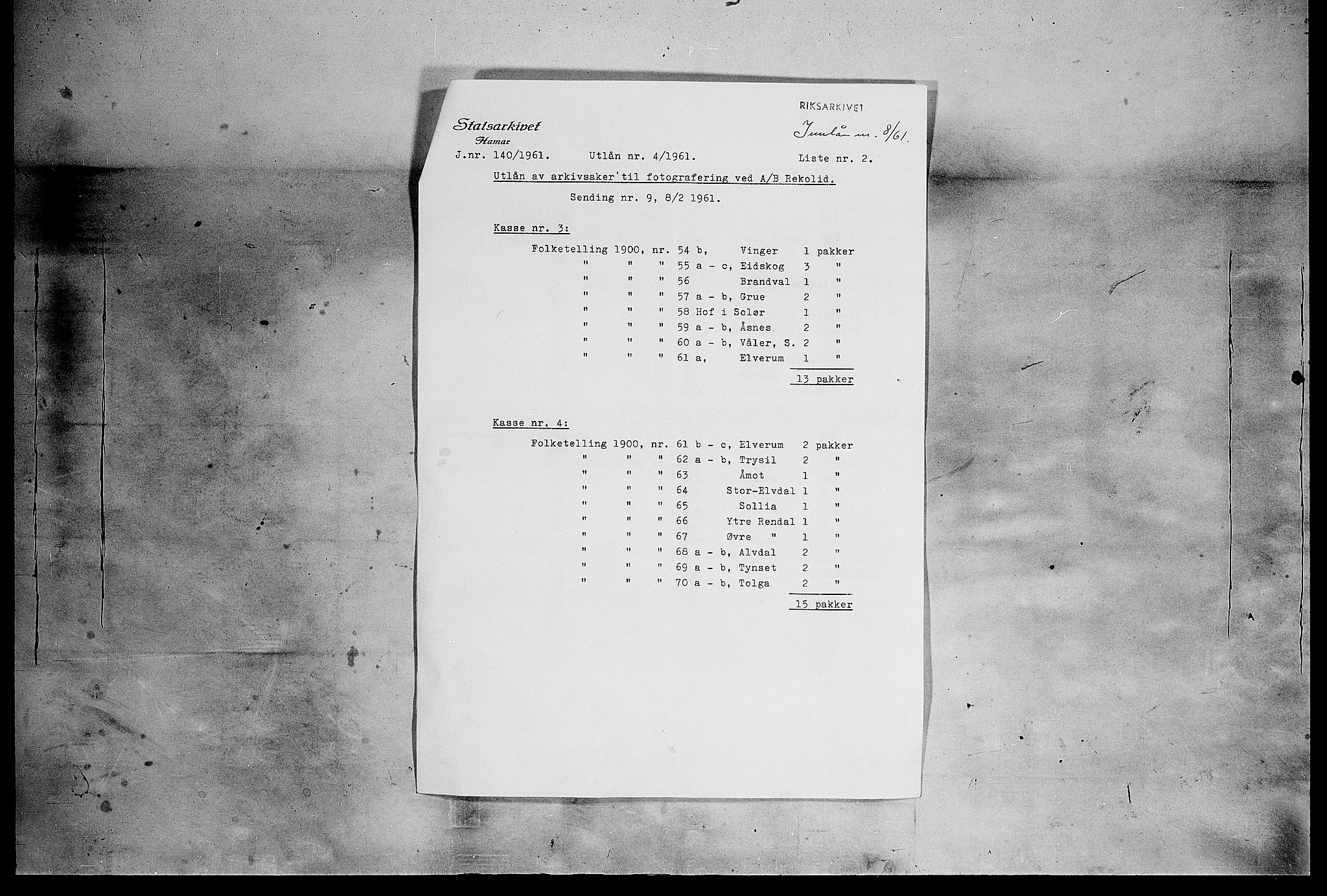 SAH, 1900 census for Lille Elvedalen, 1900, p. 52