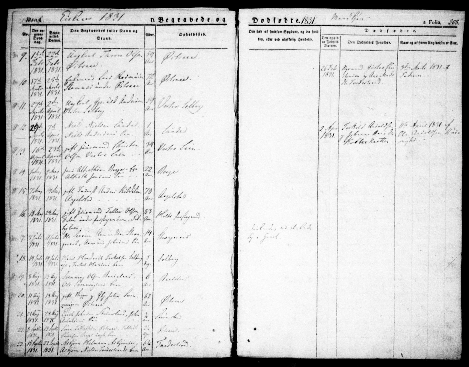 Holt sokneprestkontor, AV/SAK-1111-0021/F/Fa/L0006: Parish register (official) no. A 6, 1820-1835, p. 308