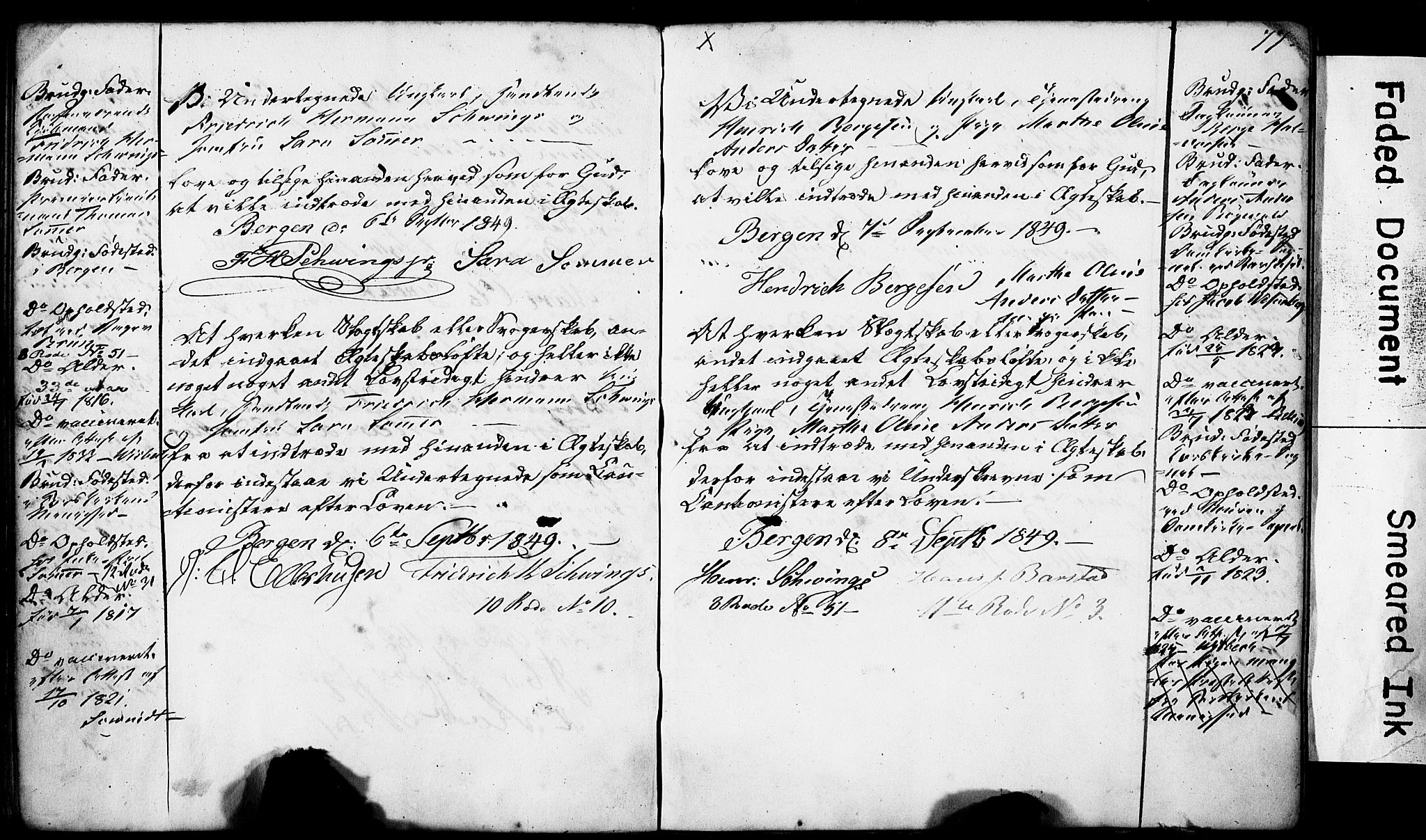 Domkirken sokneprestembete, AV/SAB-A-74801: Best man's statements no. II.5.4, 1845-1852, p. 77