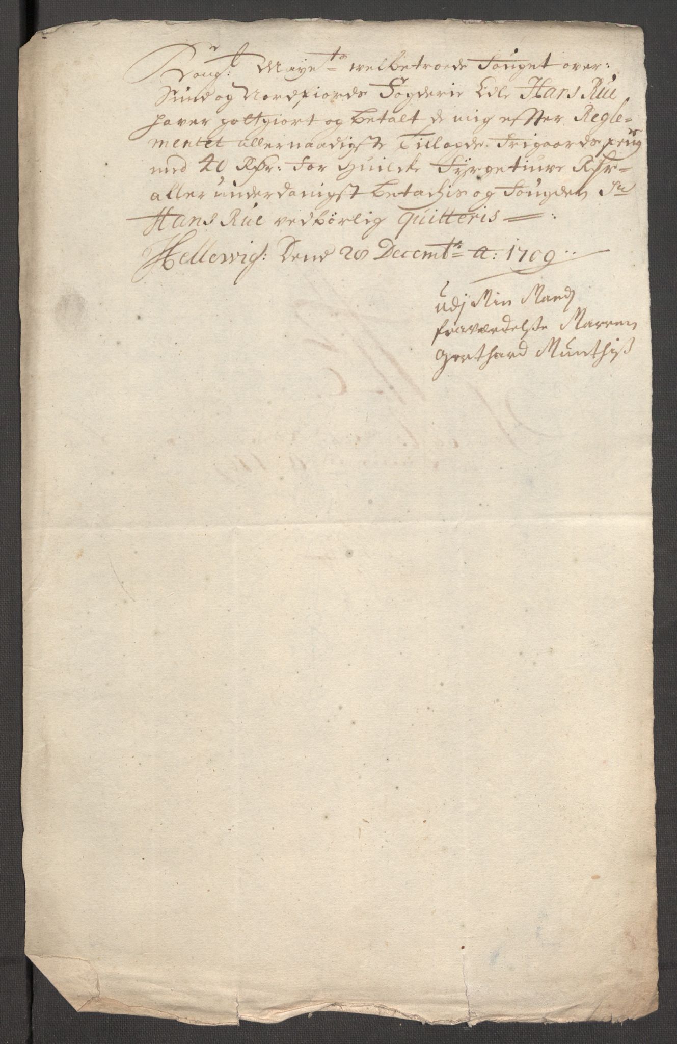 Rentekammeret inntil 1814, Reviderte regnskaper, Fogderegnskap, RA/EA-4092/R53/L3432: Fogderegnskap Sunn- og Nordfjord, 1709, p. 149