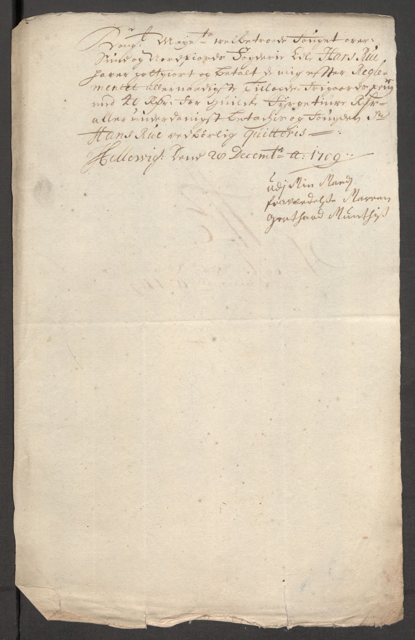 Rentekammeret inntil 1814, Reviderte regnskaper, Fogderegnskap, AV/RA-EA-4092/R53/L3432: Fogderegnskap Sunn- og Nordfjord, 1709, p. 149