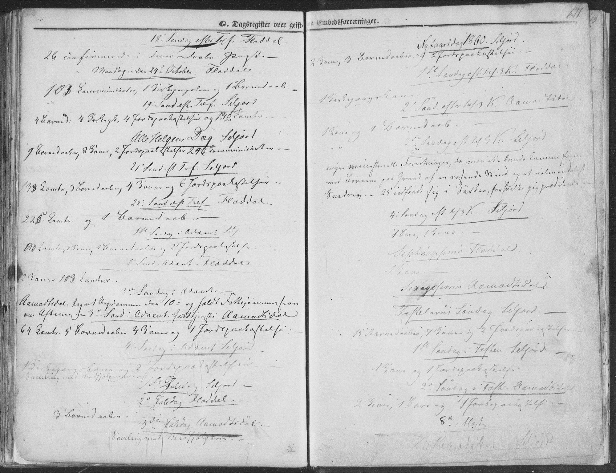Seljord kirkebøker, SAKO/A-20/F/Fa/L012b: Parish register (official) no. I 12B, 1850-1865, p. 611