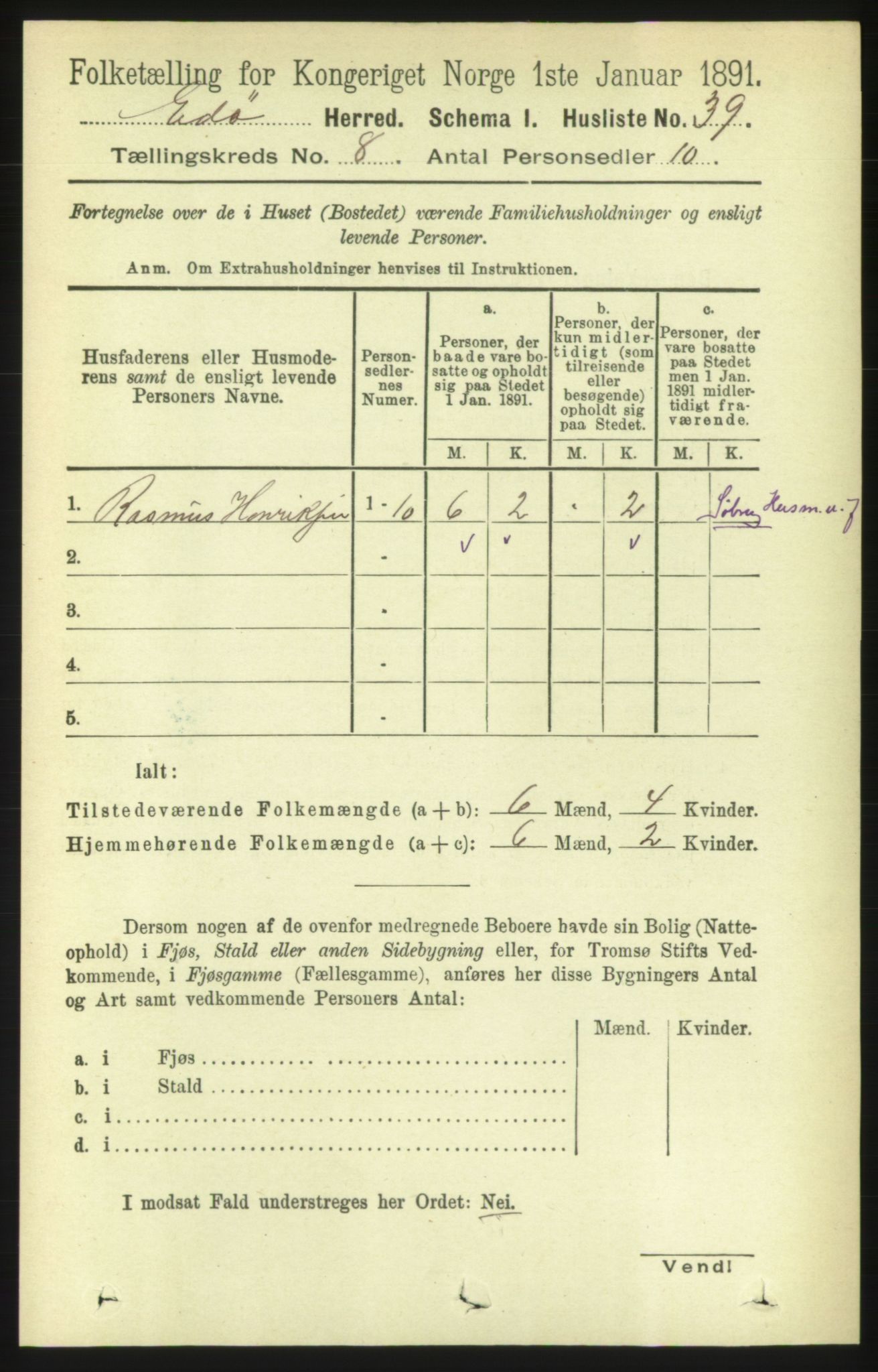 RA, 1891 census for 1573 Edøy, 1891, p. 1959