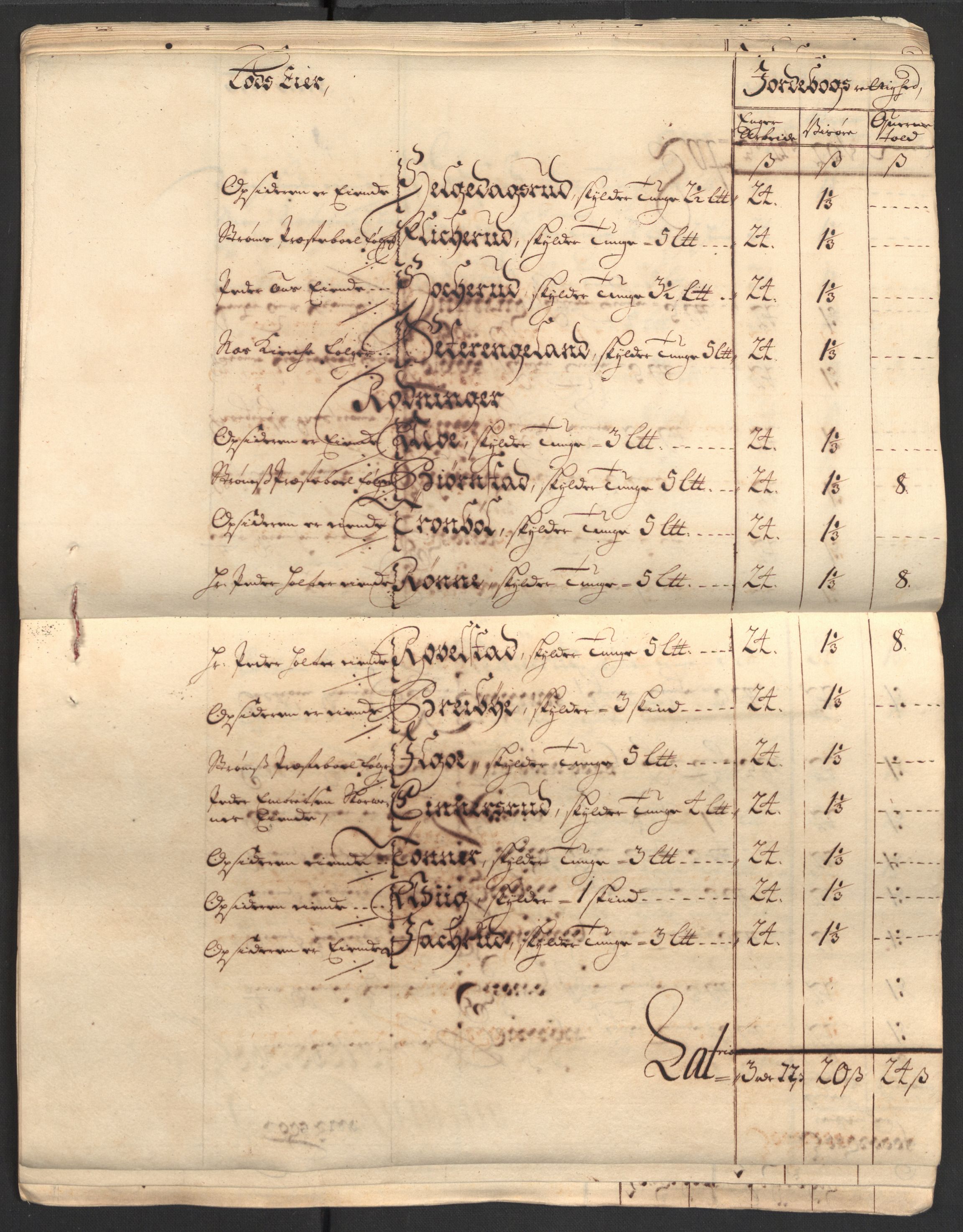 Rentekammeret inntil 1814, Reviderte regnskaper, Fogderegnskap, AV/RA-EA-4092/R13/L0844: Fogderegnskap Solør, Odal og Østerdal, 1707, p. 36