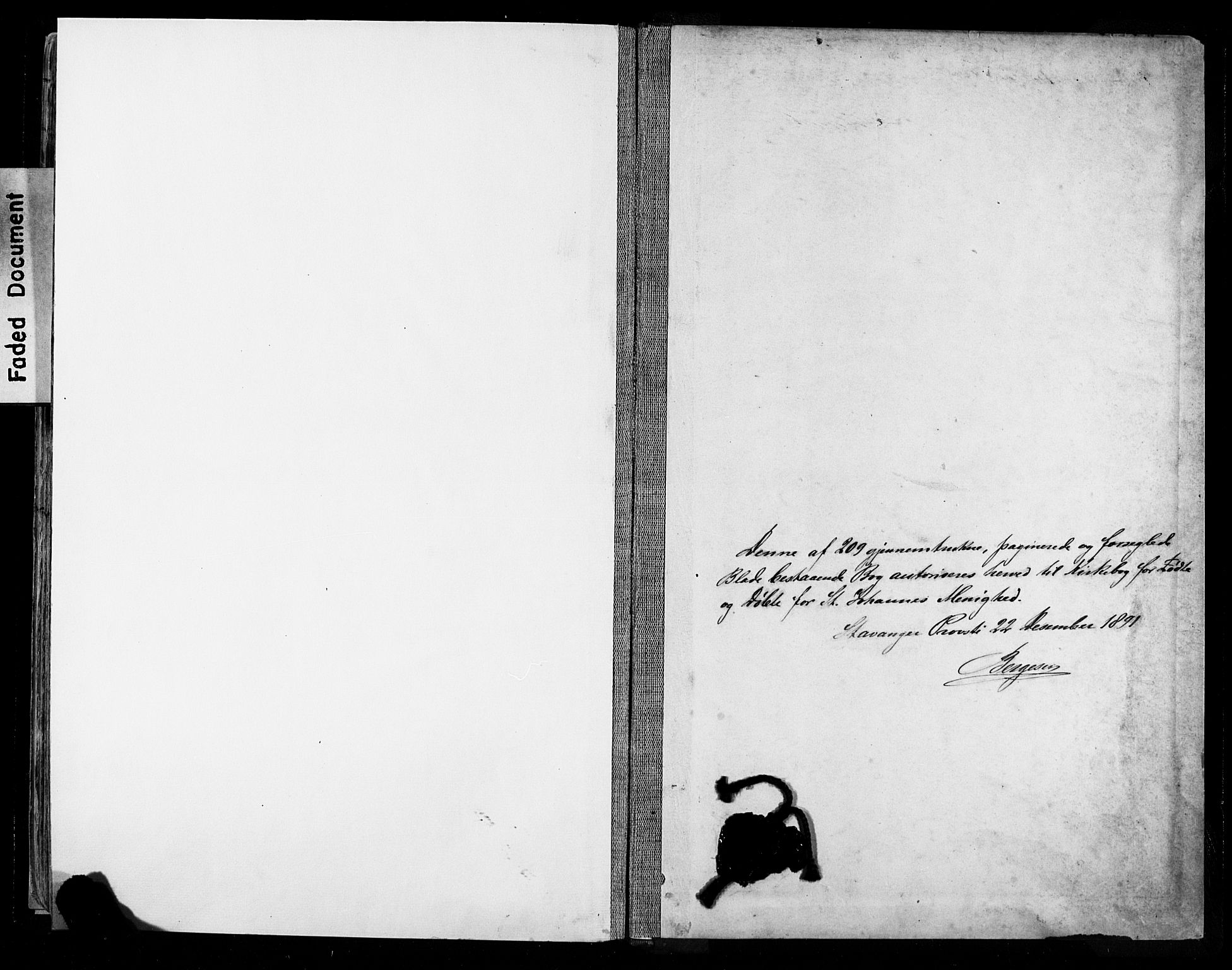 St. Johannes sokneprestkontor, AV/SAST-A-101814/001/30/30BA/L0004: Parish register (official) no. A 4, 1891-1899