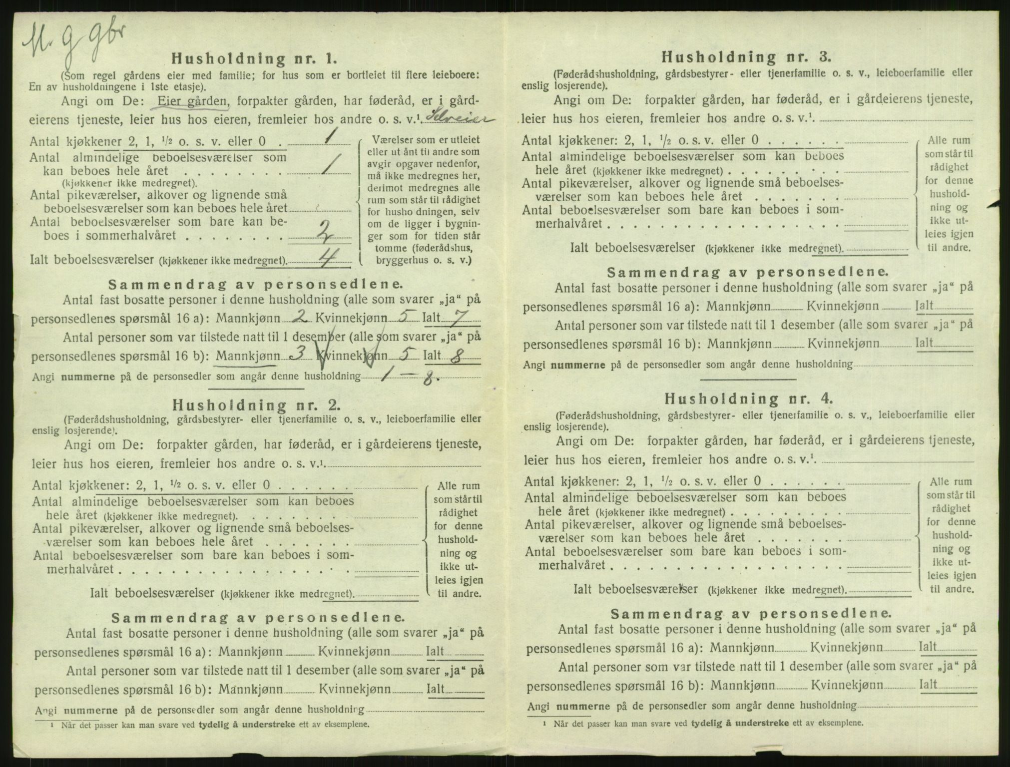 SAT, 1920 census for Beiarn, 1920, p. 41